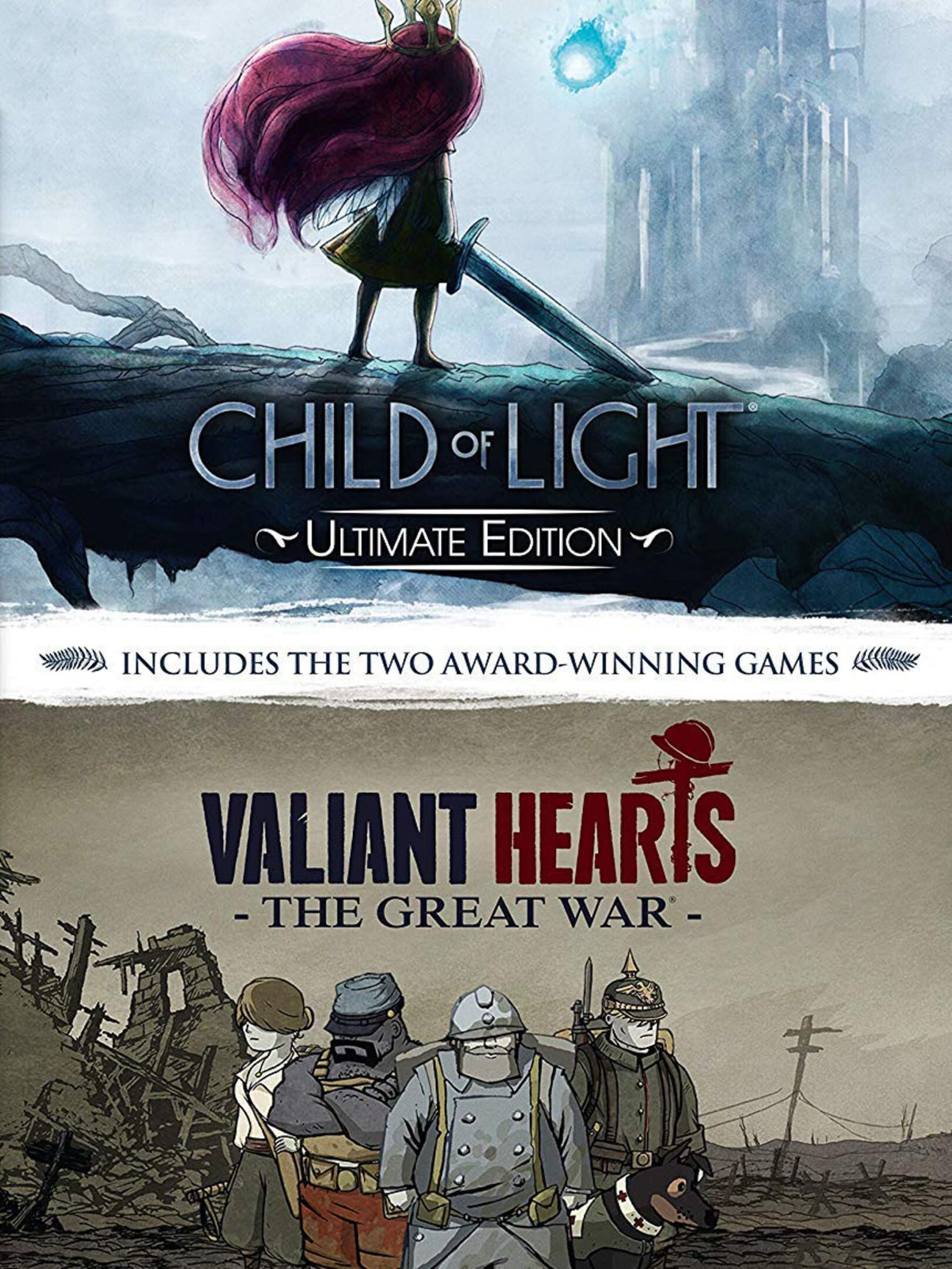 Child of Light: Ultimate Edition + Valiant Hearts: The Great War cover