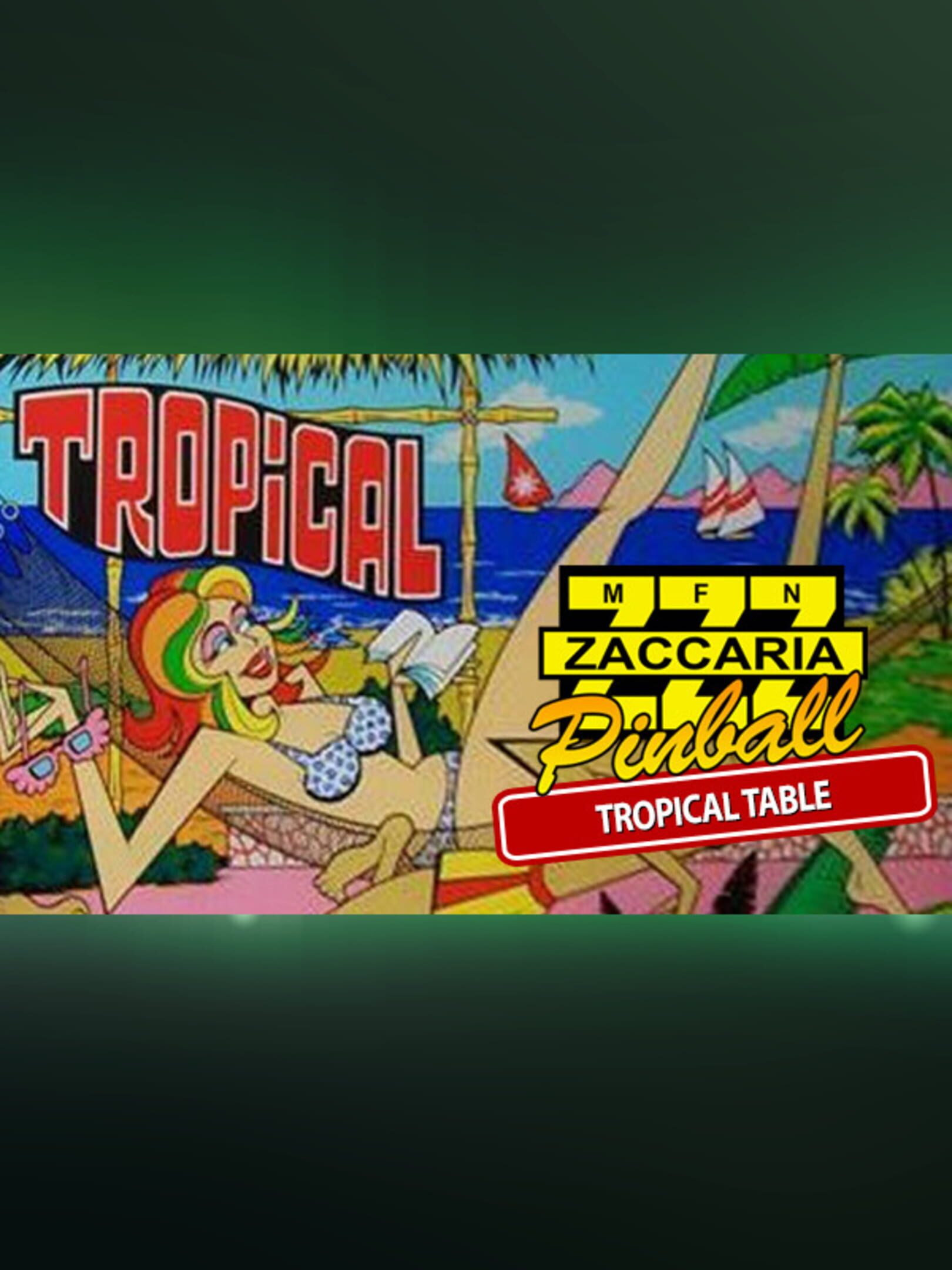 Zaccaria Pinball: Tropical Table cover