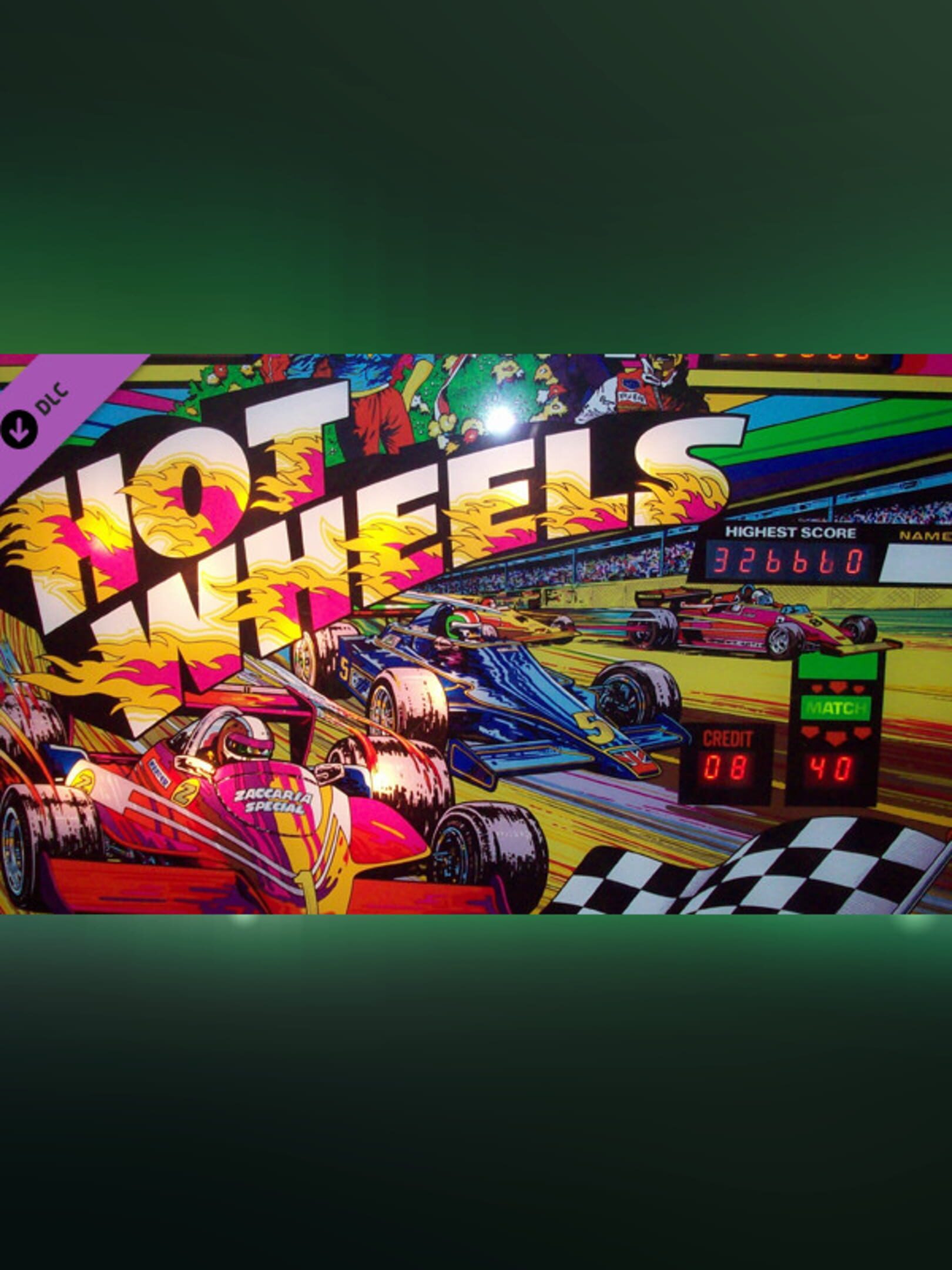 Zaccaria Pinball: Hot Wheels Table cover