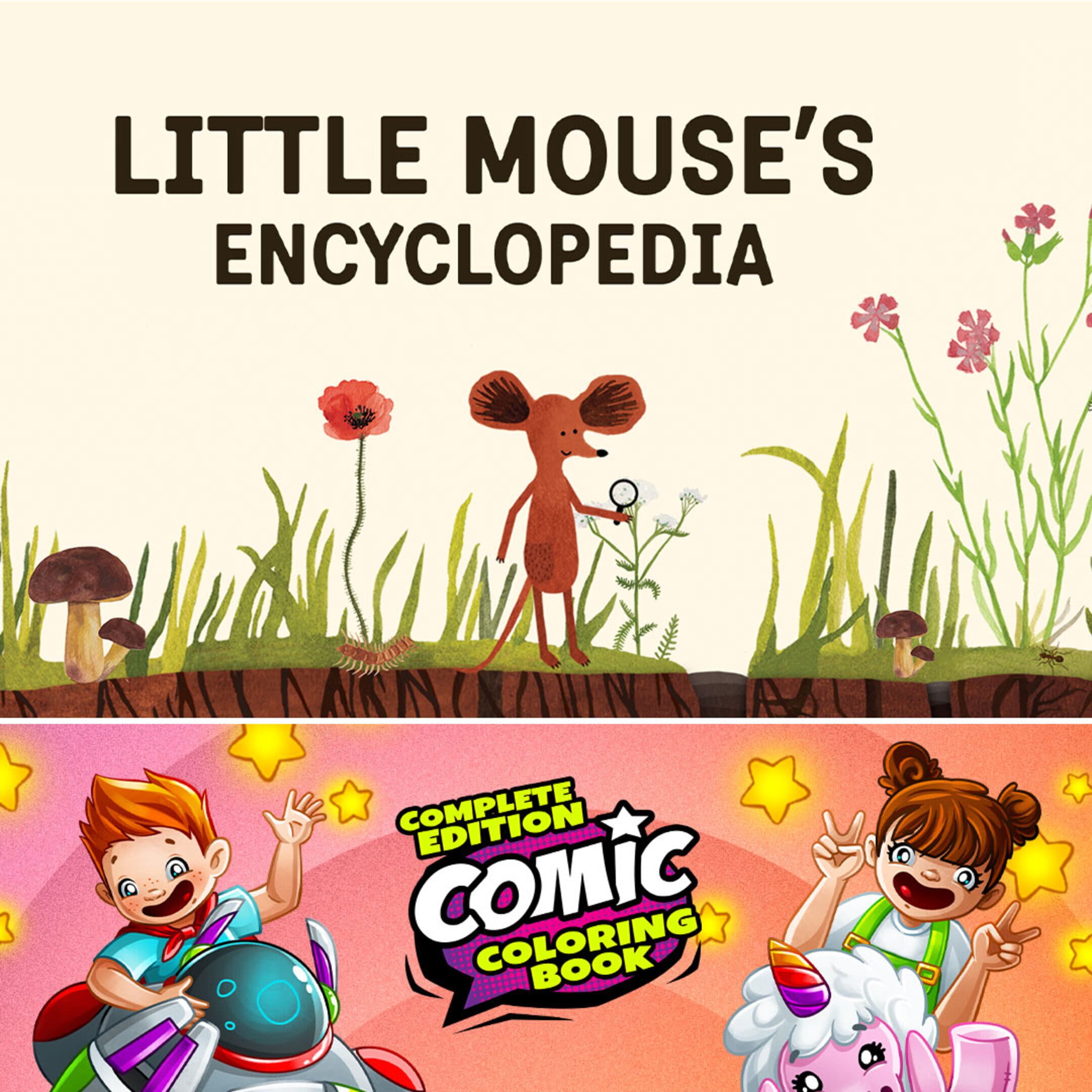 Little Mouse's Encyclopedia + Comic Coloring Book: Complete Edition cover