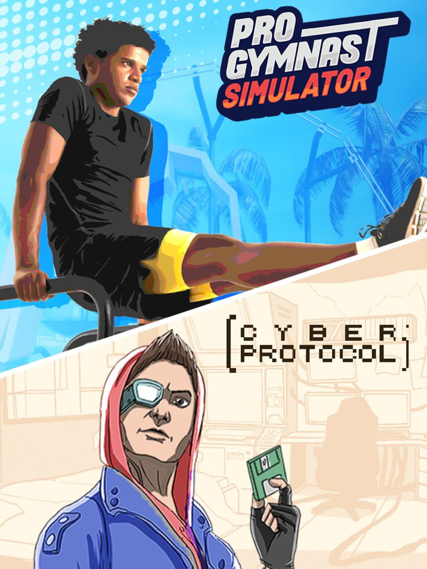 Pro Gymnast Simulator + Cyber Protocol cover