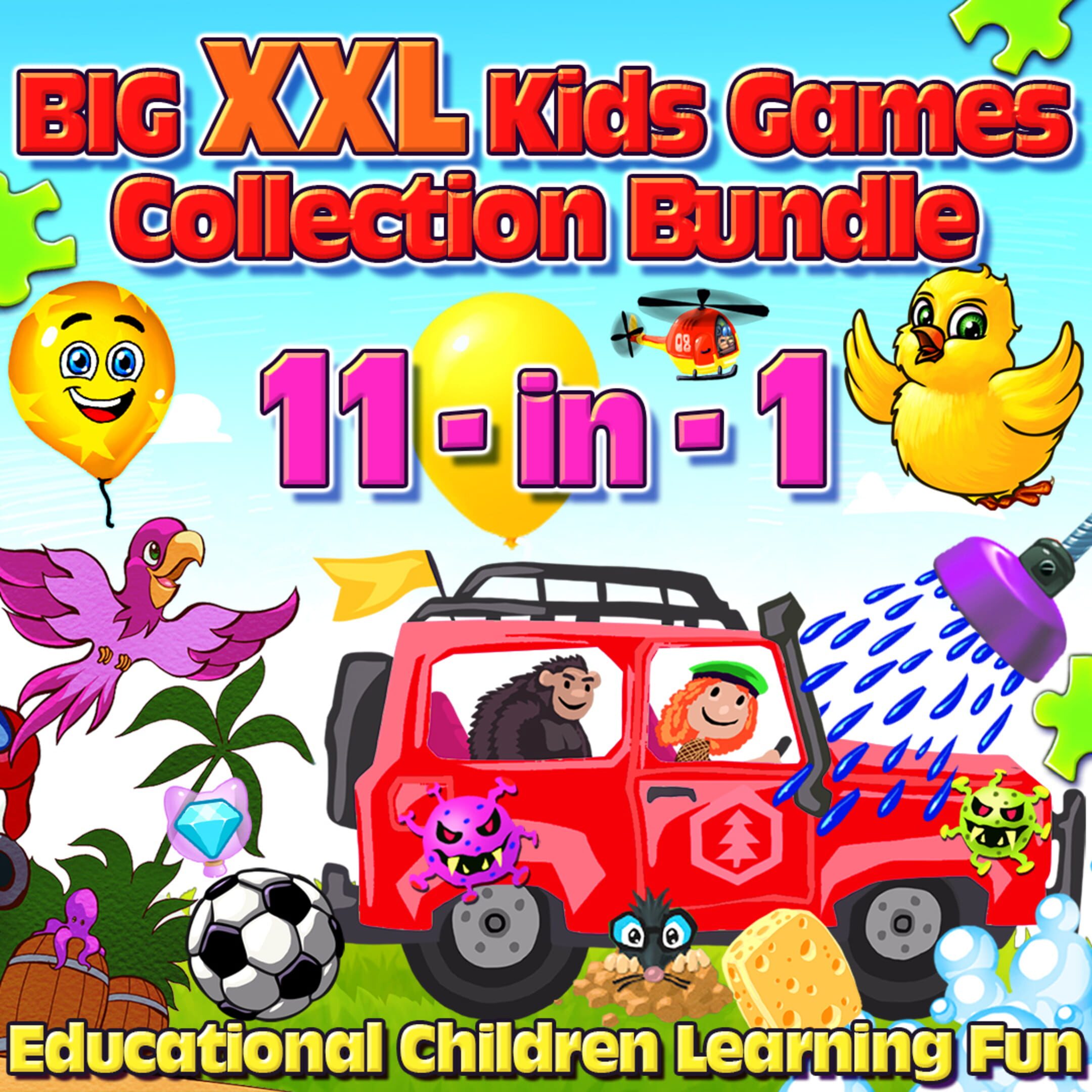 Big XXL Kids Games Collection Bundle 11-in-1 Educational Children Learning Fun cover