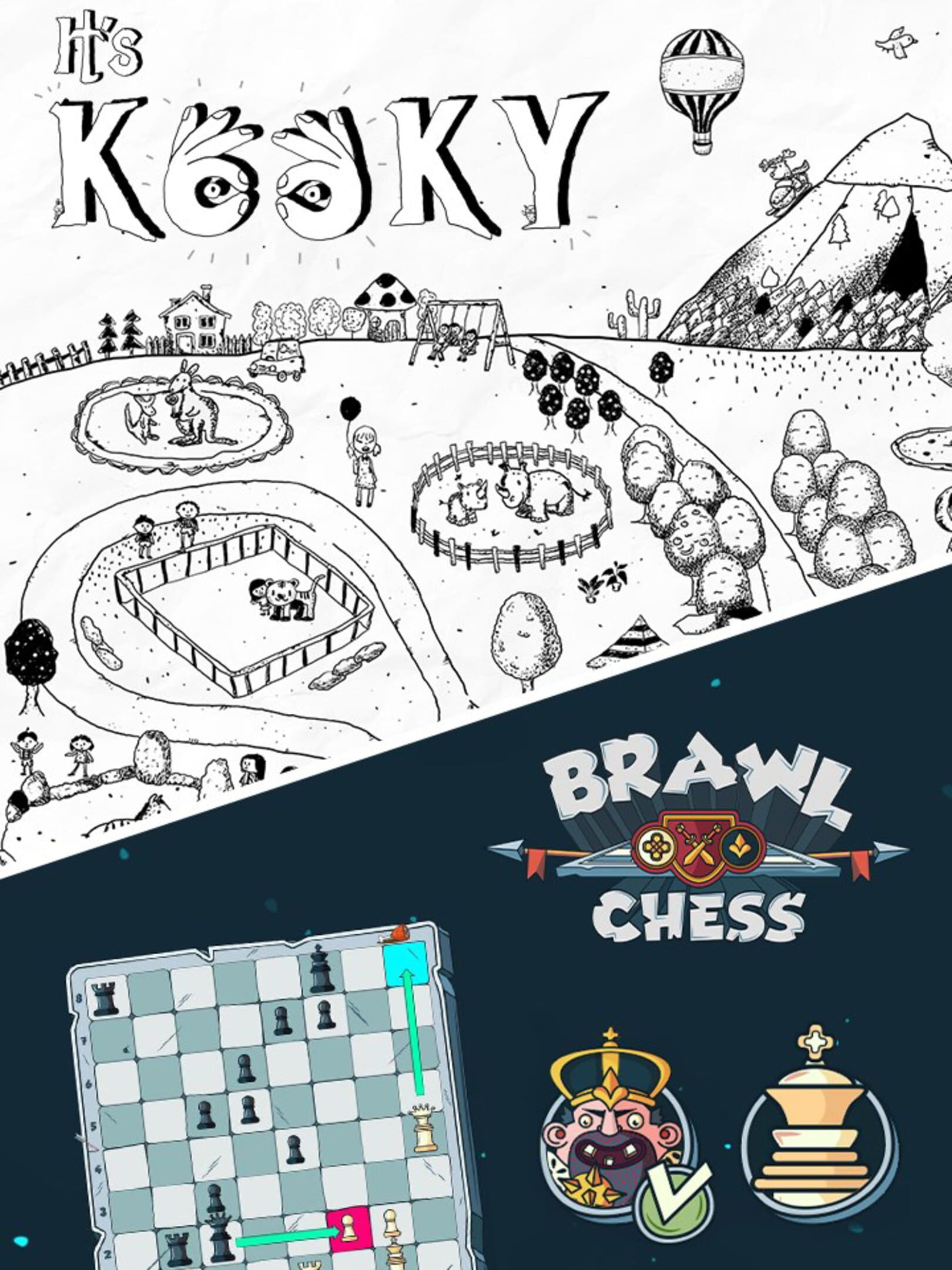 It's Kooky + Brawl Chess cover