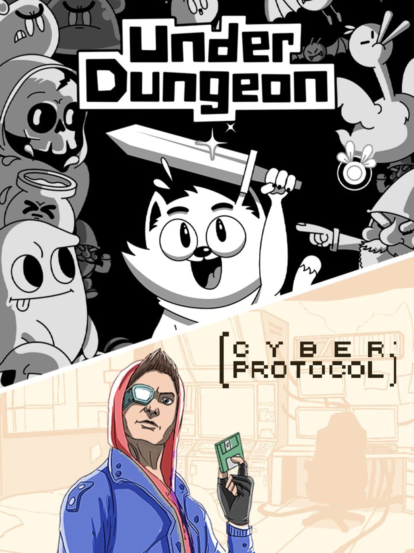UnderDungeon + Cyber Protocol cover