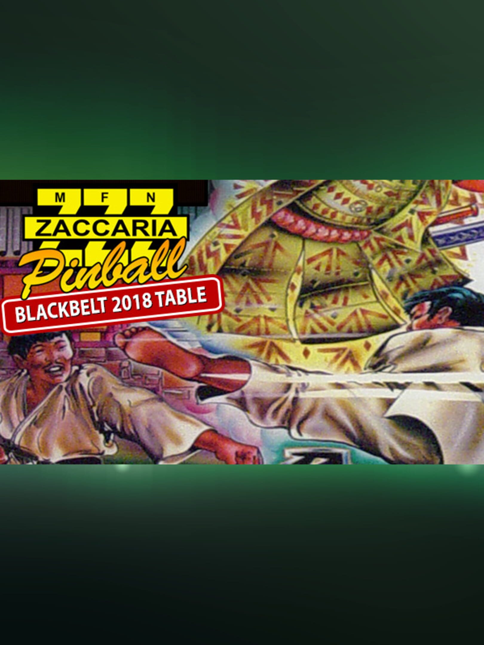 Zaccaria Pinball: Blackbelt 2018 Table cover