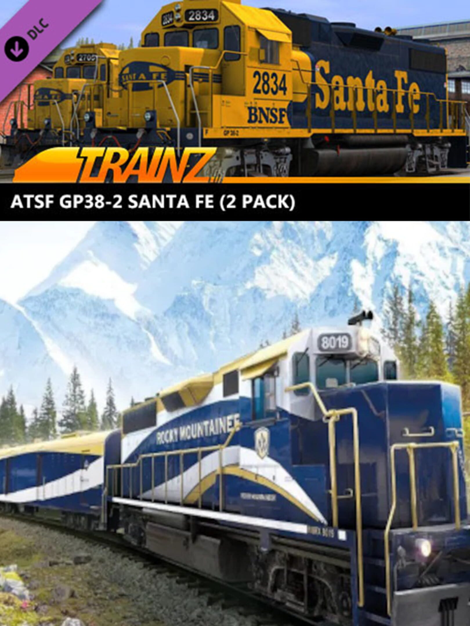 Trainz Railroad Simulator 2019: ATSF GP38-2 Santa FE cover