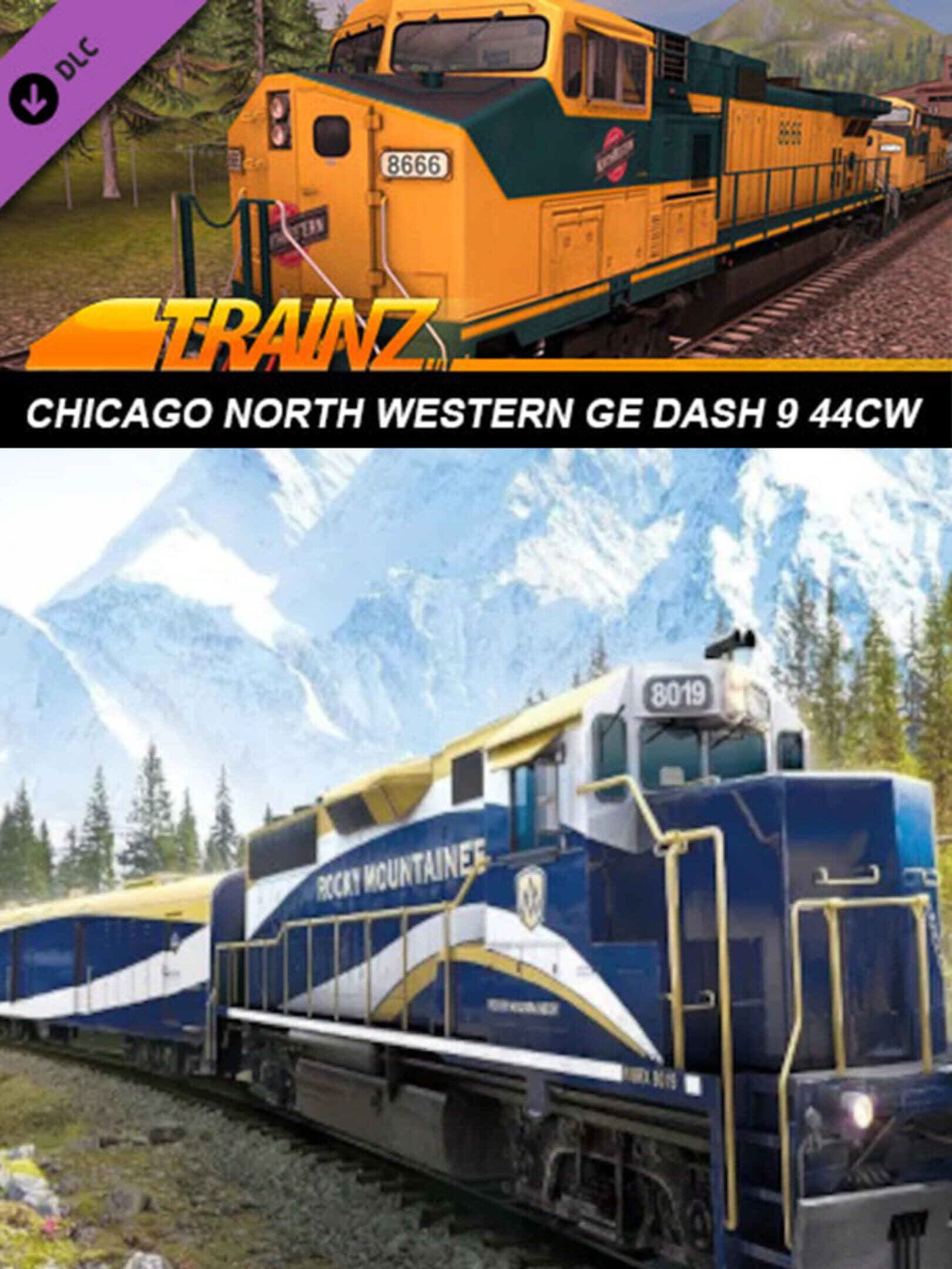 Trainz Railroad Simulator 2019: Chicago North Western GE Dash 9 44CW cover
