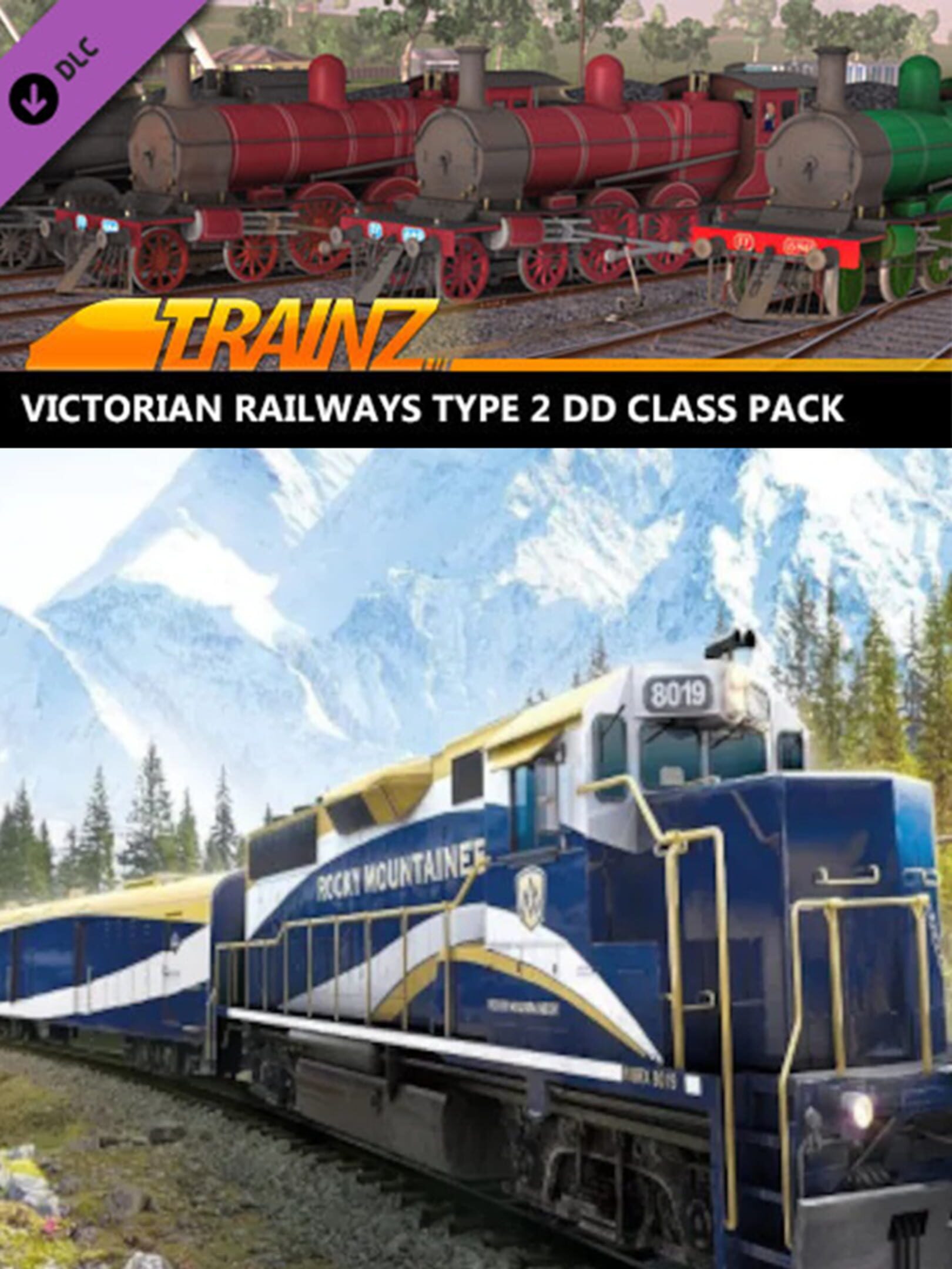 Trainz Railroad Simulator 2019: Victorian Railways Type 2 DD Class Pack cover