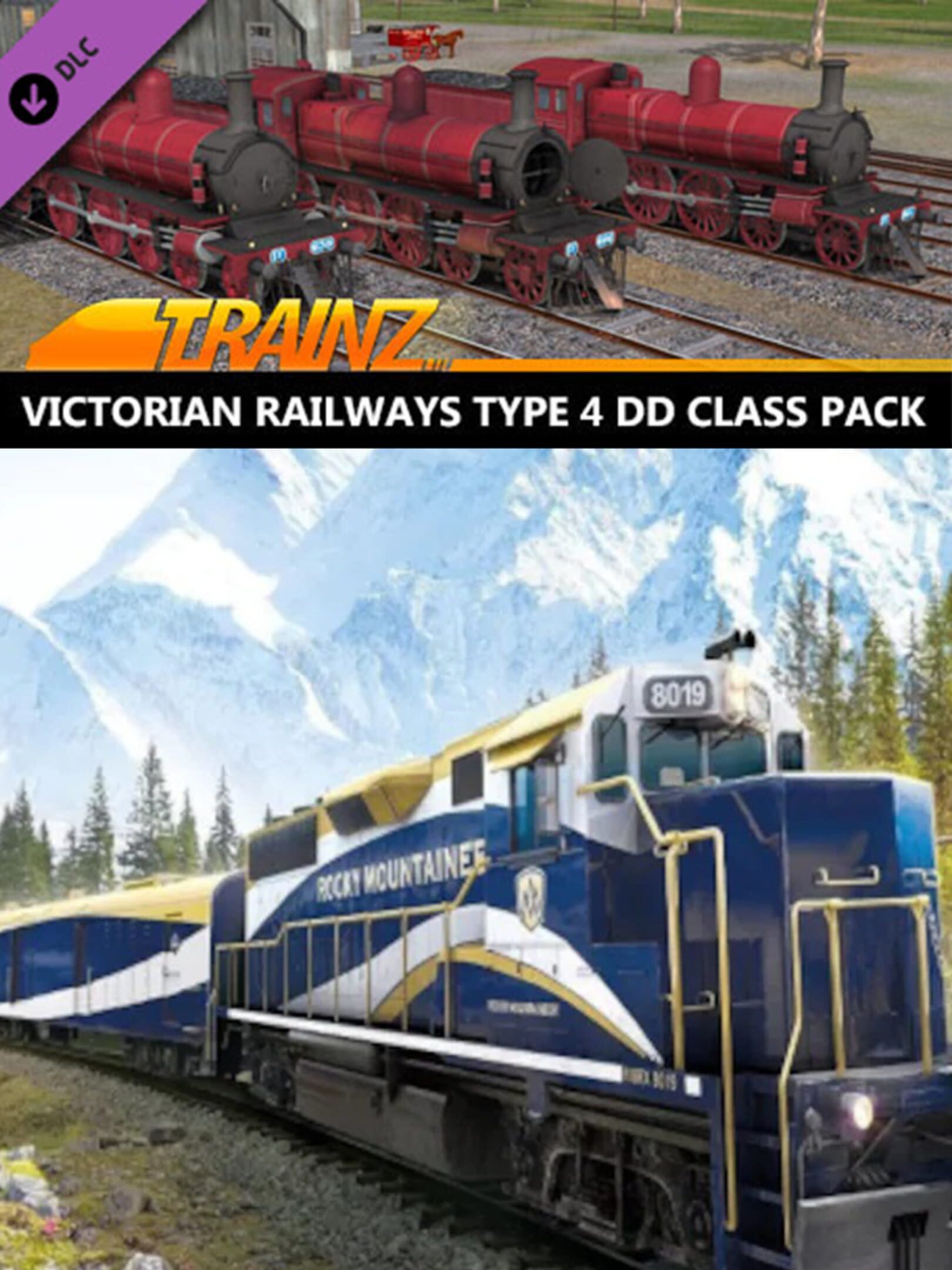 Trainz Railroad Simulator 2019: Victorian Railways Type 4 DD Class Pack - Canadian Red cover