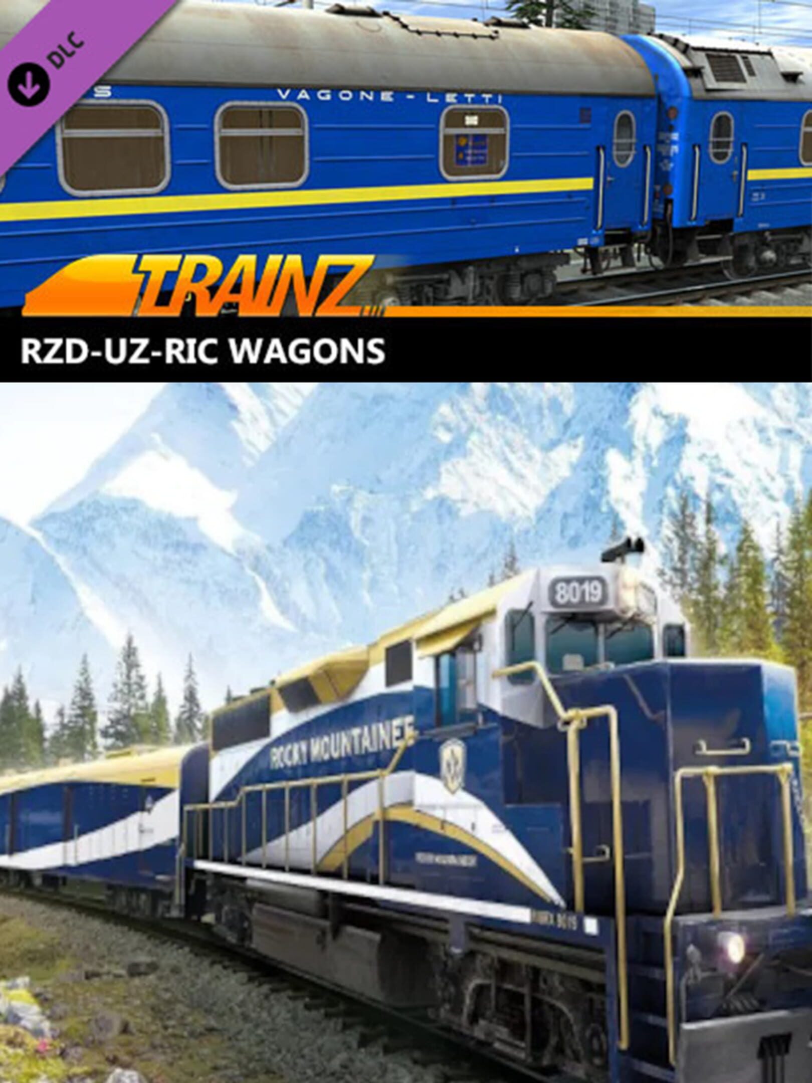 Trainz Railroad Simulator 2019: RZD-UZ-RIC Wagons cover
