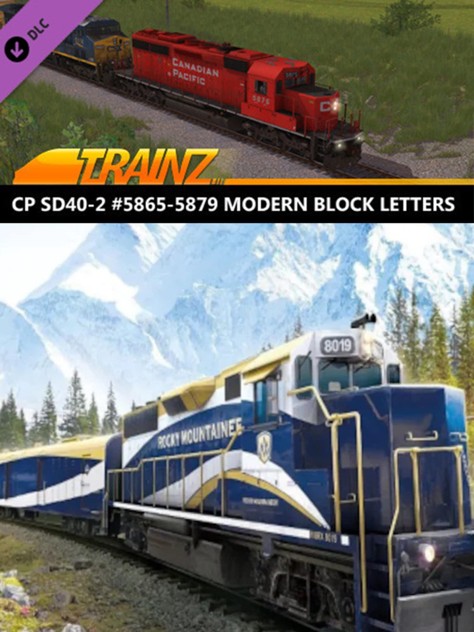 Trainz Railroad Simulator 2019: CP SD40-2 #5865-5879 Modern Block Letters cover