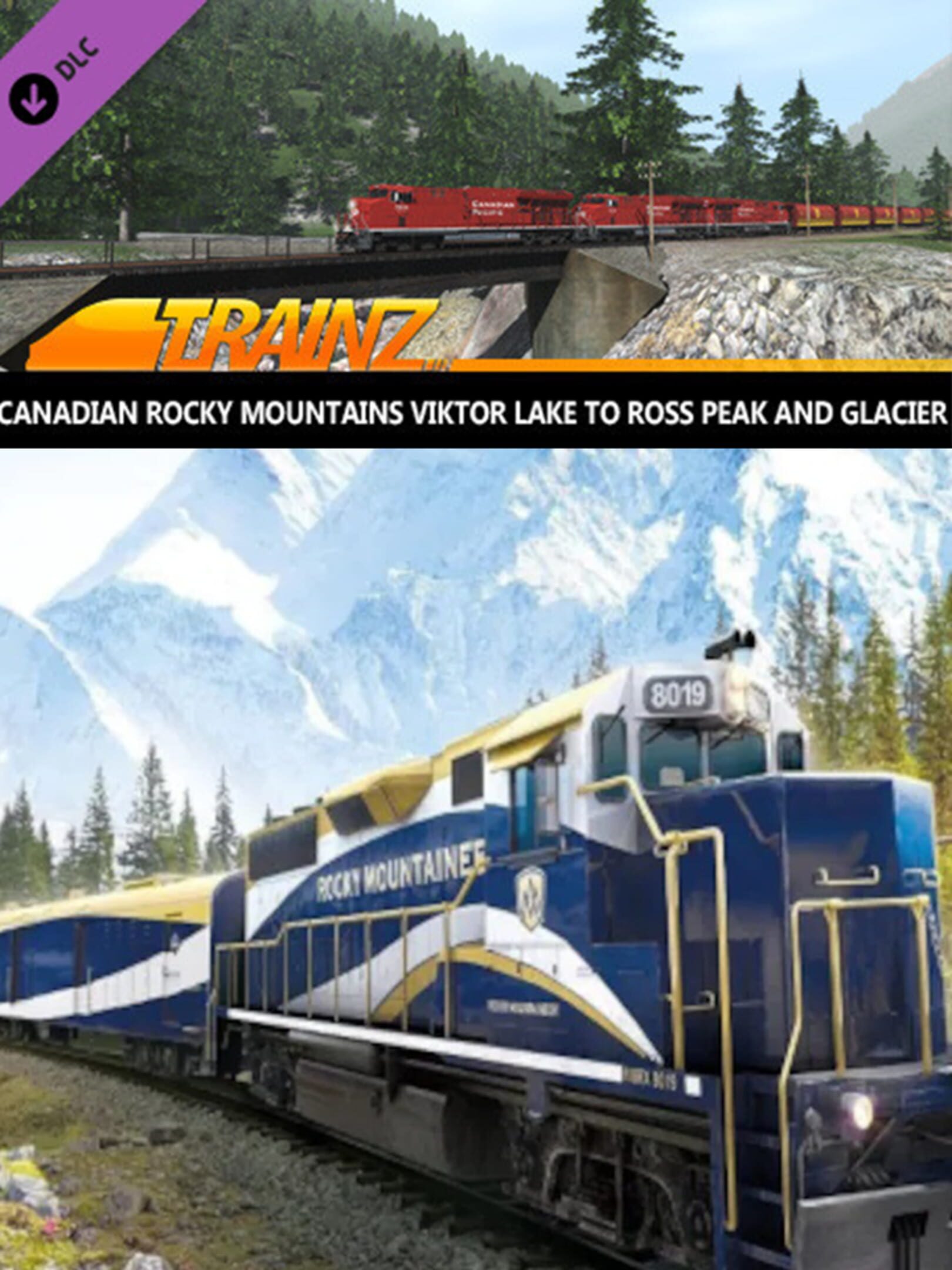 Trainz Railroad Simulator 2019: Canadian Rocky Mountains Viktor Lake to Ross Peak and Glacier cover