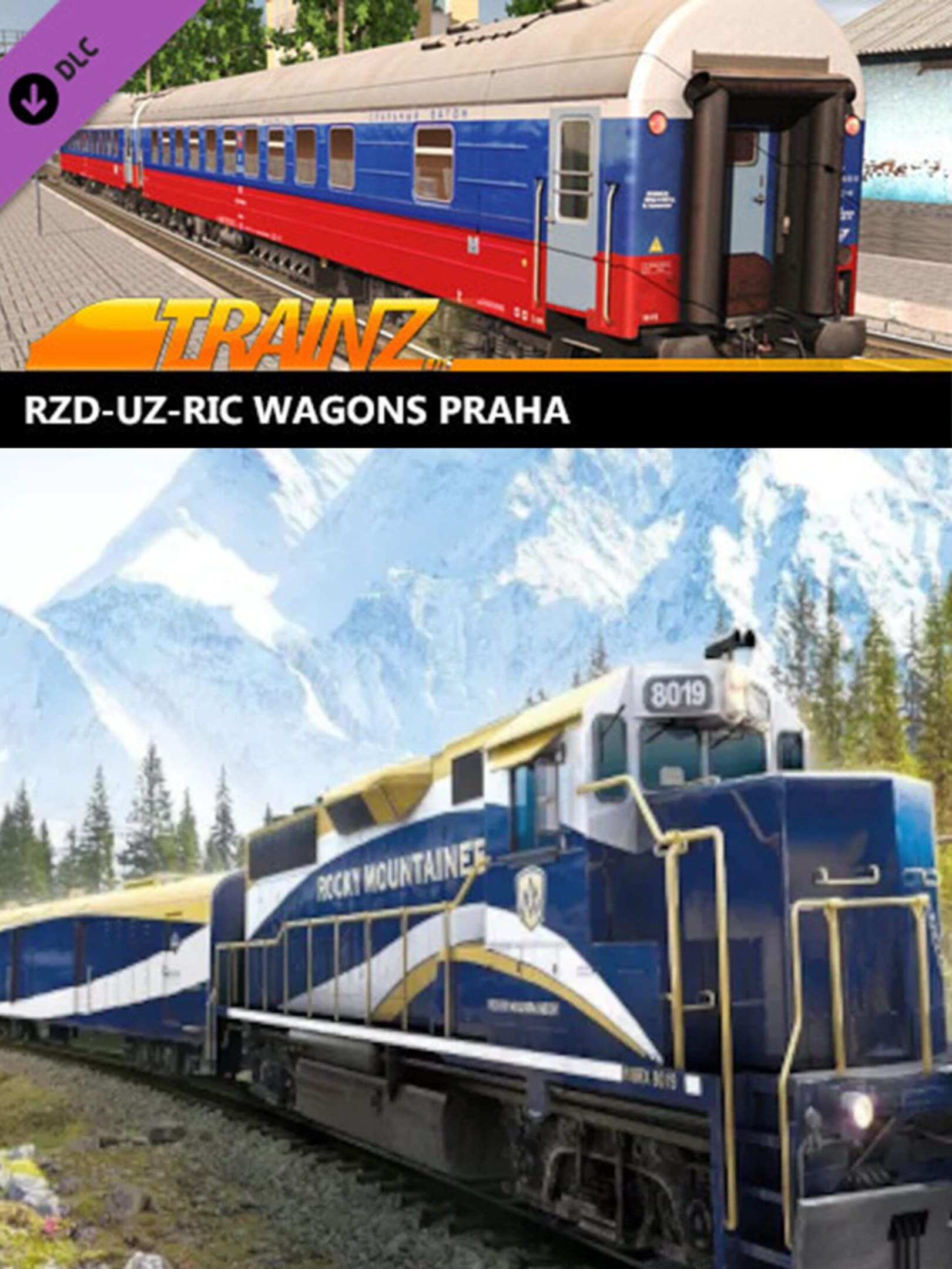 Trainz Railroad Simulator 2019: RZD-UZ-RIC Wagons Praha cover