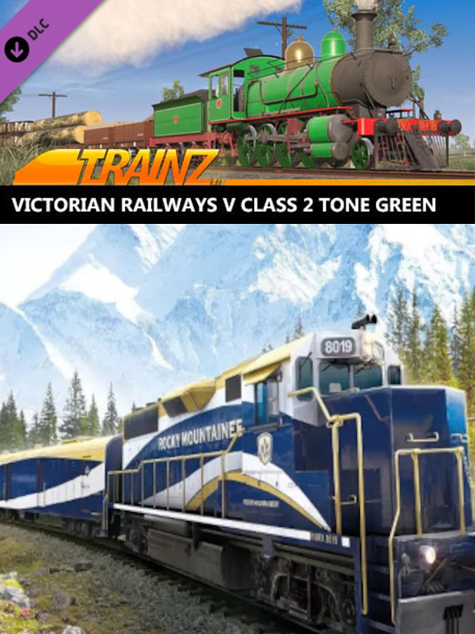 Trainz Railroad Simulator 2019: Victorian Railways V Class 2 Tone Green cover