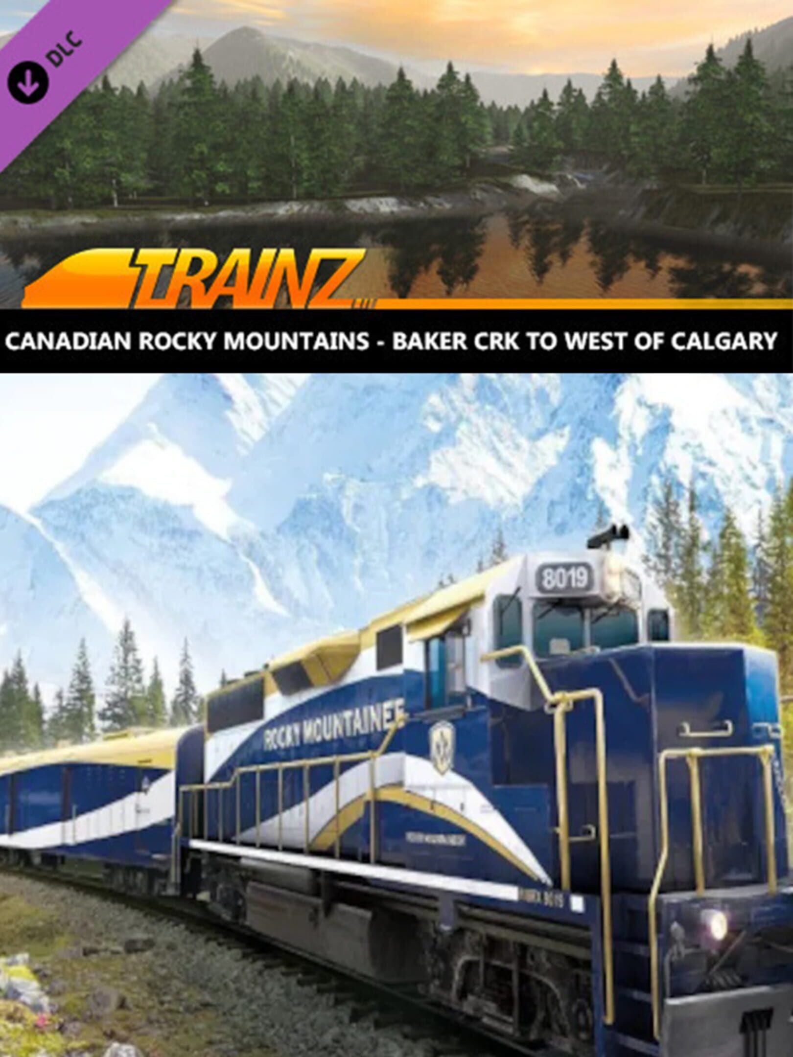 Trainz Railroad Simulator 2019: Canadian Rocky Mountains Baker Crk to West of Calgary cover