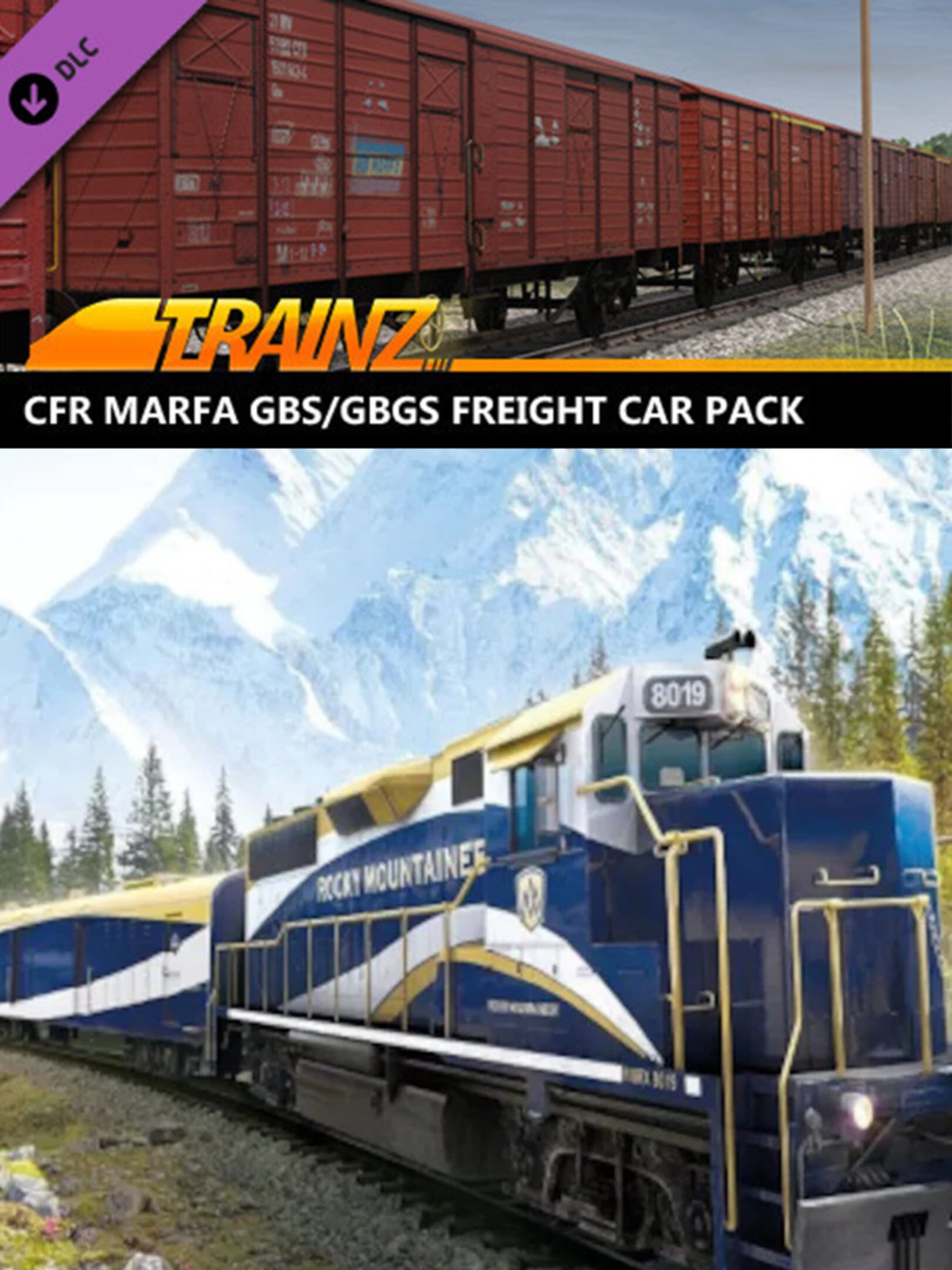 Trainz Railroad Simulator 2019: CFR Marfa Gbs/Gbgs Freight Car Pack cover