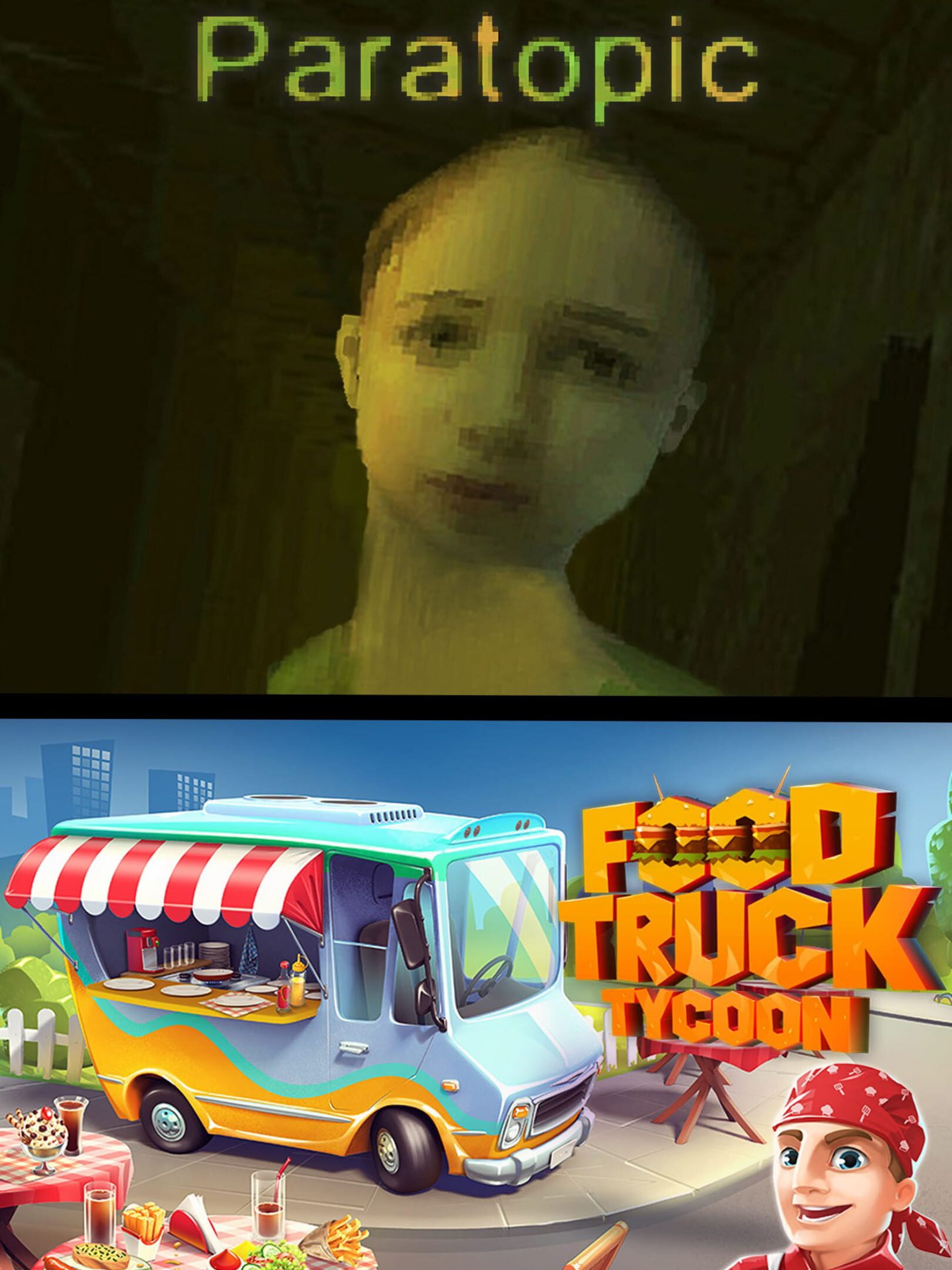 Paratopic + Food Truck Tycoon cover