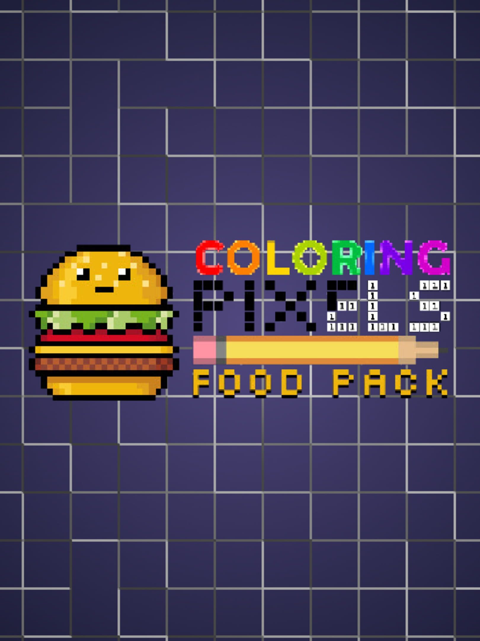 Coloring Pixels: Food Pack cover