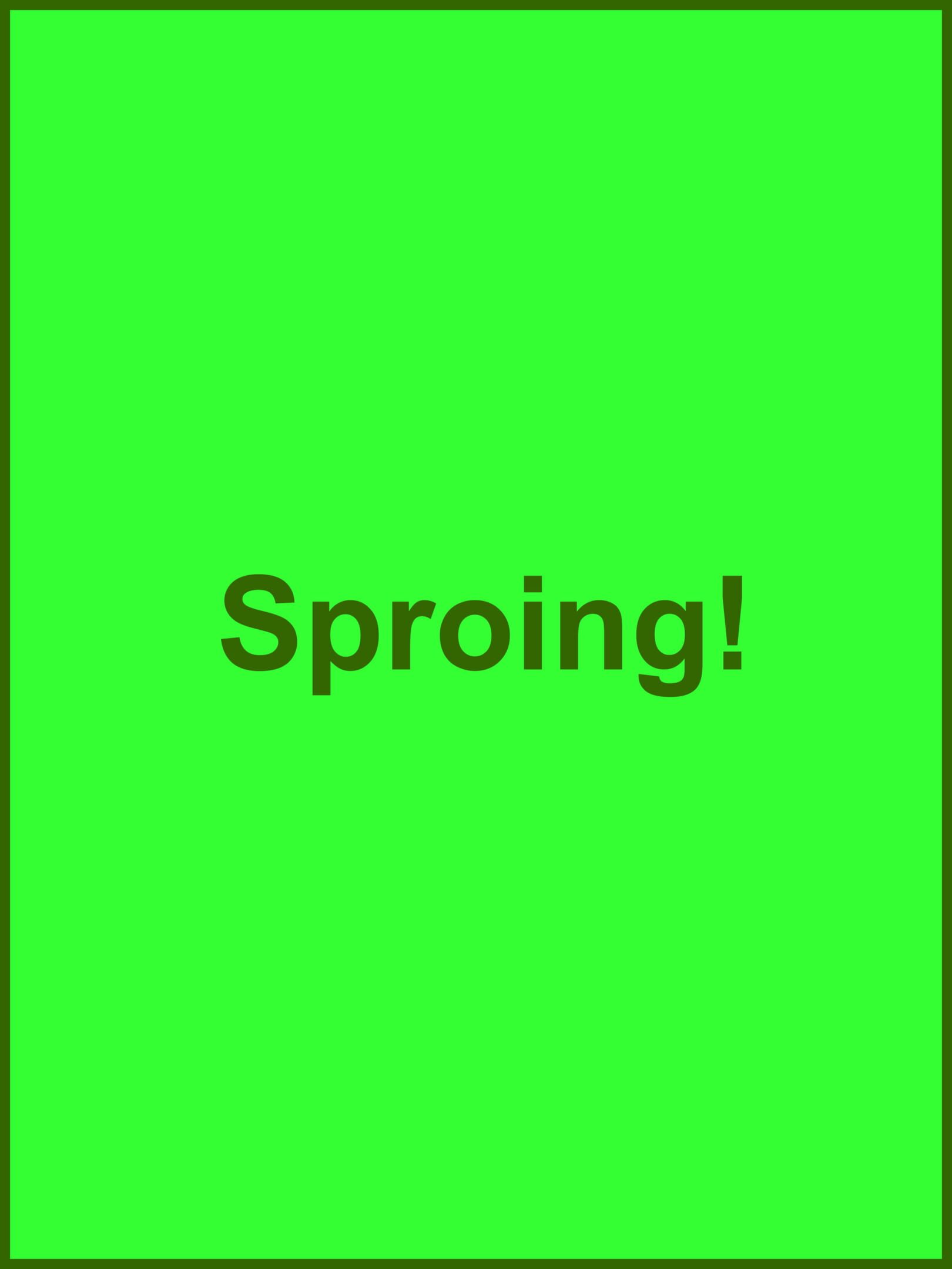 Sproing! cover