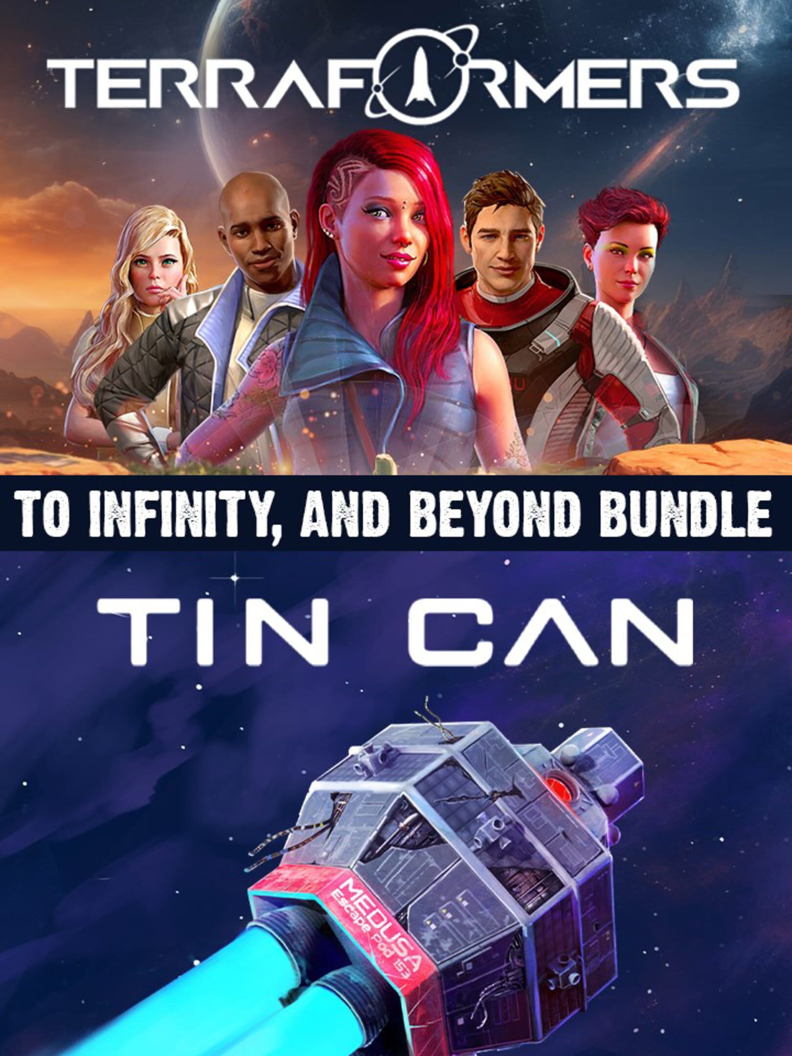 Terraformers + Tin Can: To Infinity, and Beyond Bundle! cover