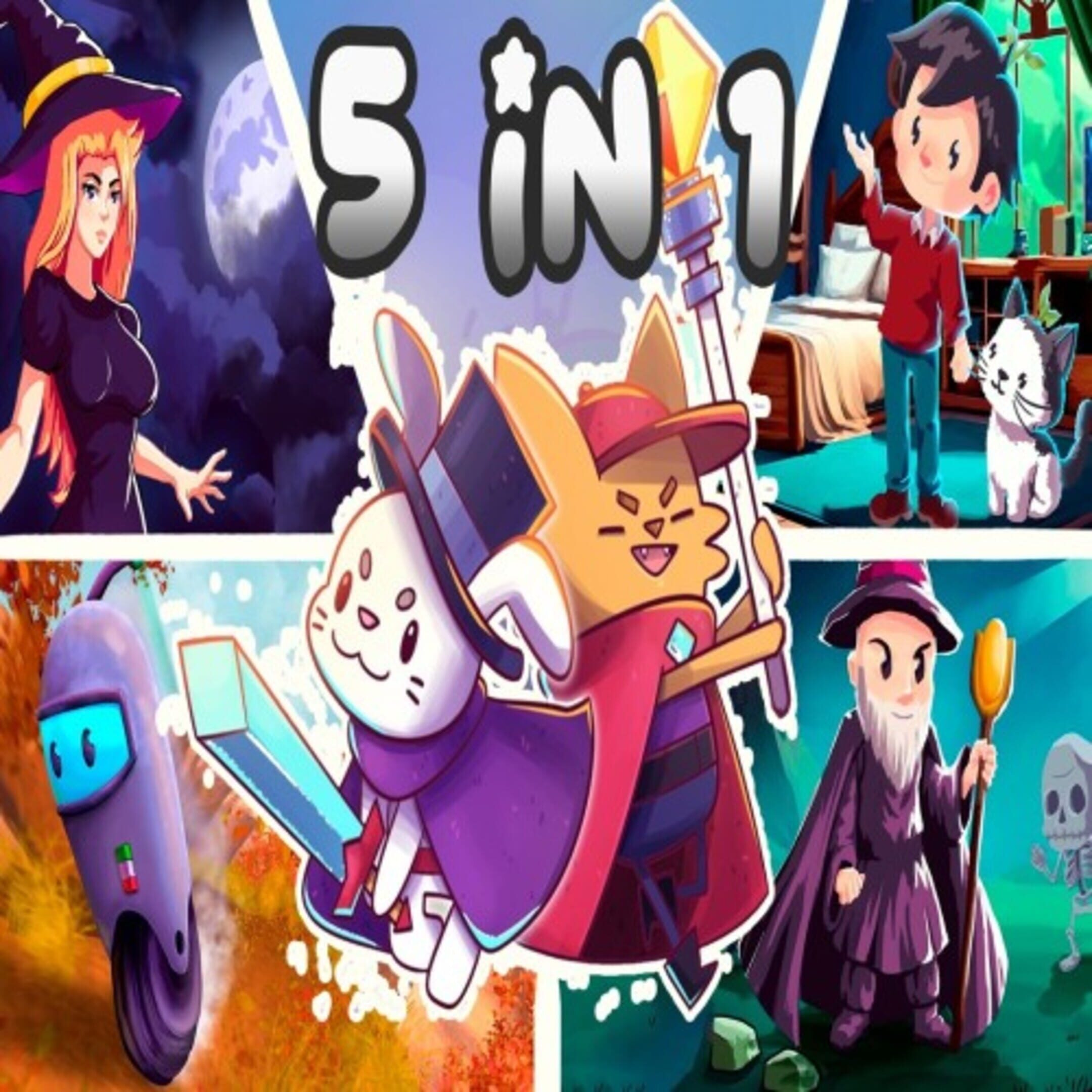 5 in 1: Scrap Bolts + Toroom + Last Mage Survivor + Home Sweet Home + Bruxa cover
