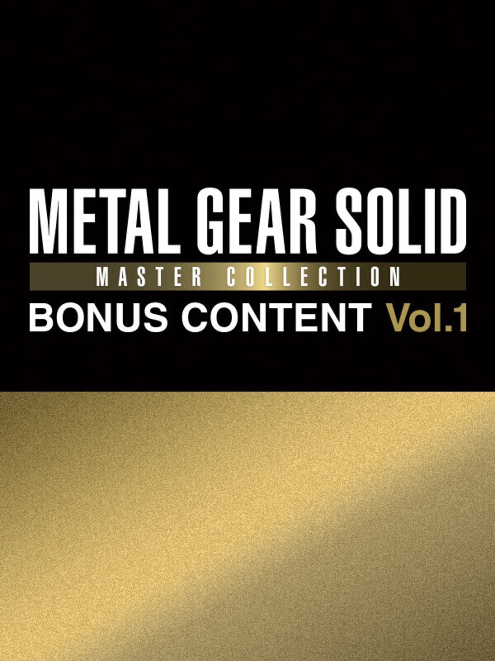 Metal Gear Solid Master Collection: Volume 1 - Bonus Content cover