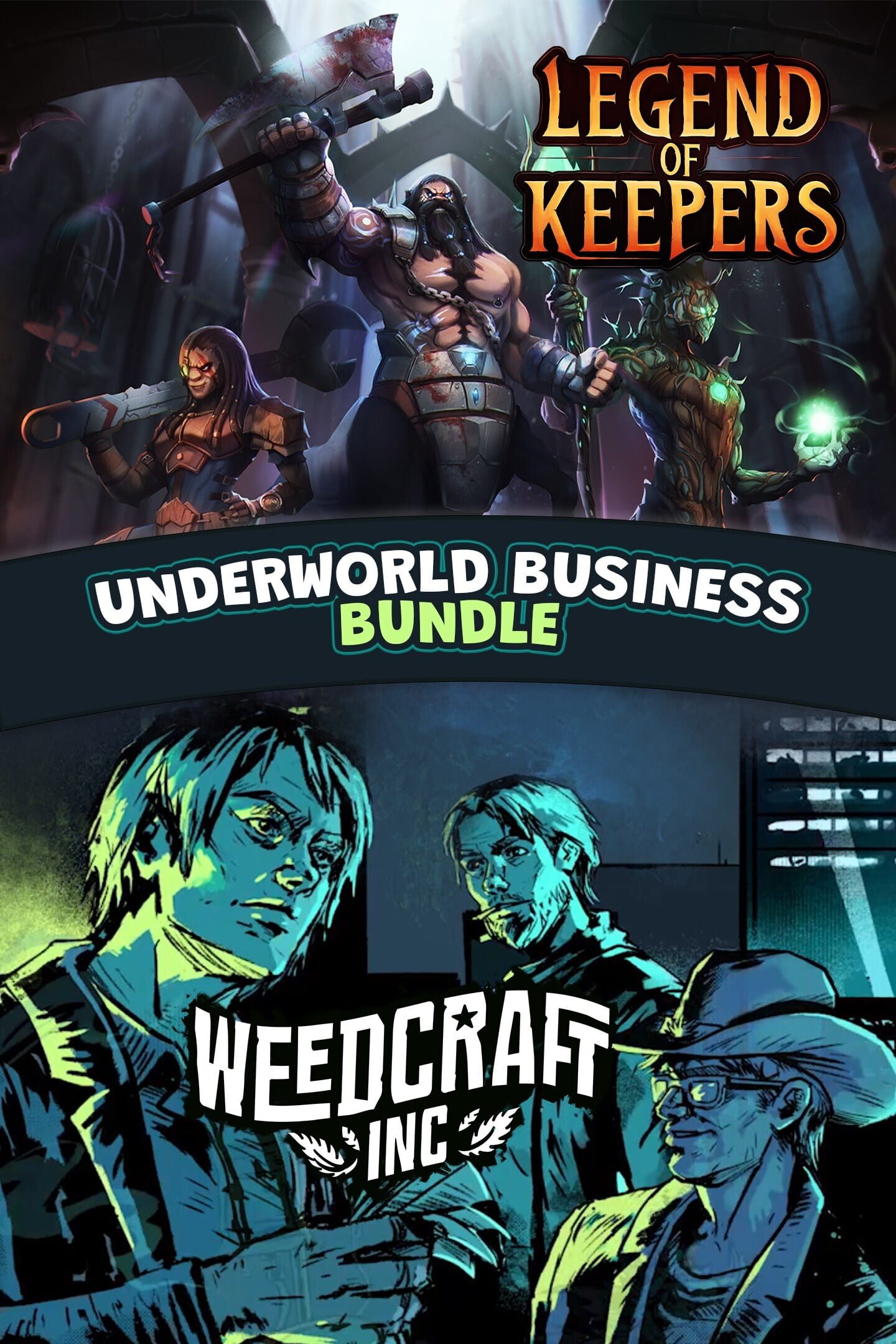 Weedcraft Inc + Legend of Keepers: Underworld Business Bundle cover