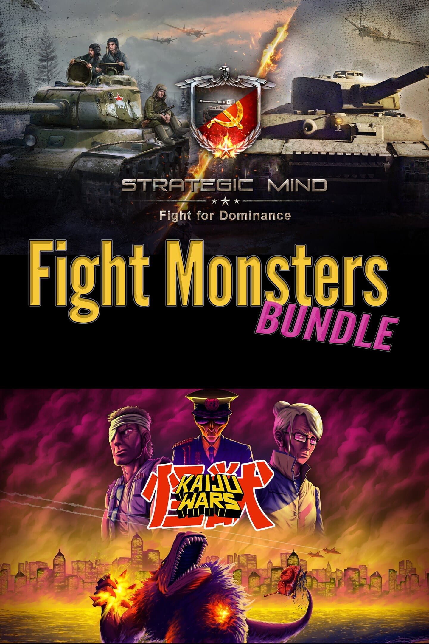 Strategic Mind: Fight for Dominance + Kaiju Wars - Fight Monsters Bundle cover