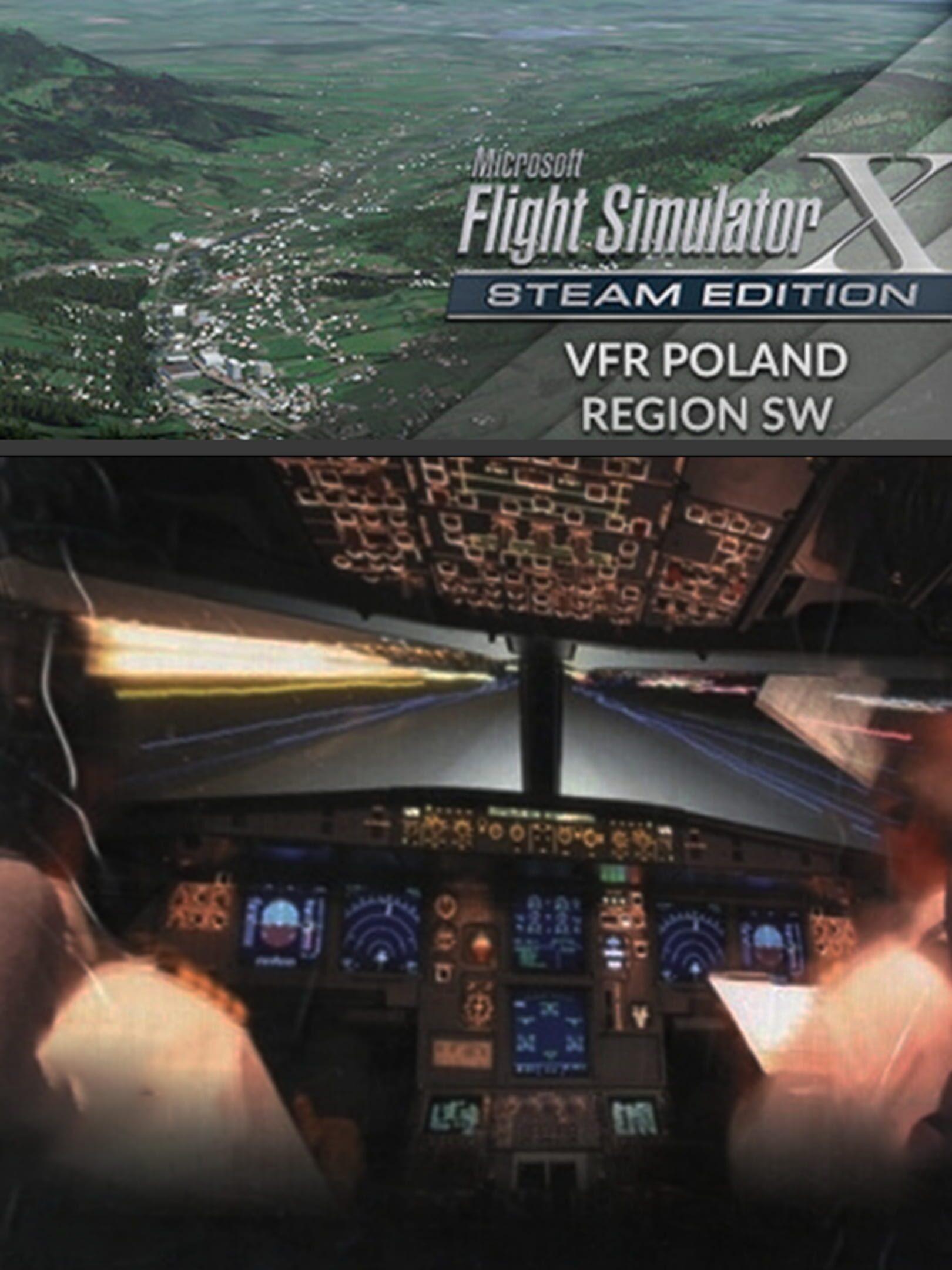 Microsoft Flight Simulator X: Steam Edition - VFR Poland Region SW cover