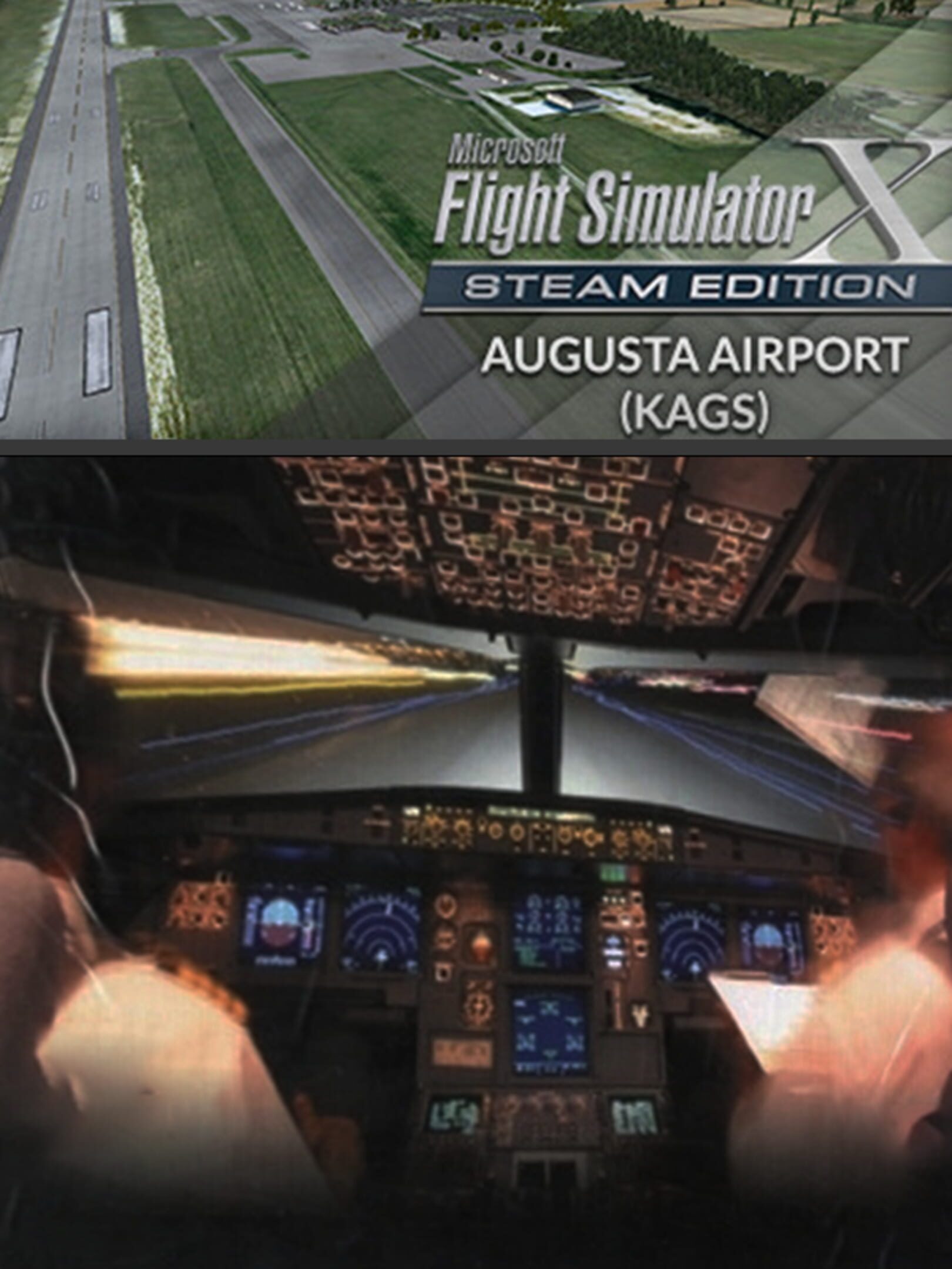 Microsoft Flight Simulator X: Steam Edition - Augusta Airport (KAGS) cover