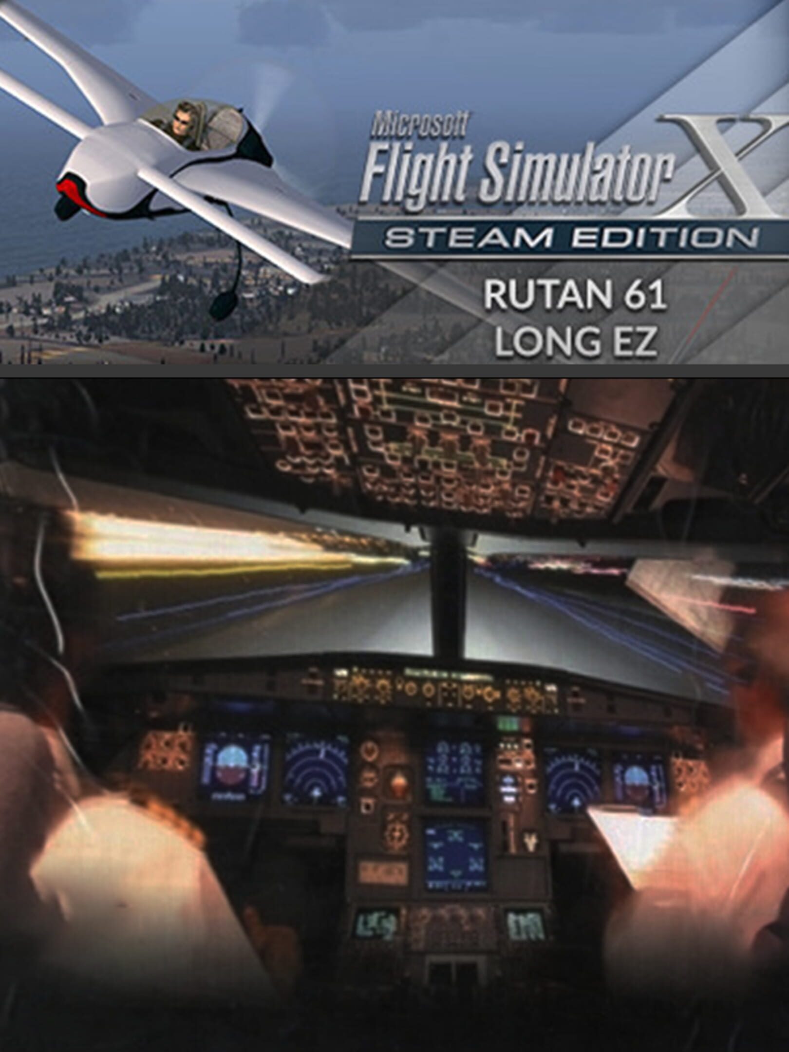 Microsoft Flight Simulator X: Steam Edition - Rutan 61 Long EZ cover