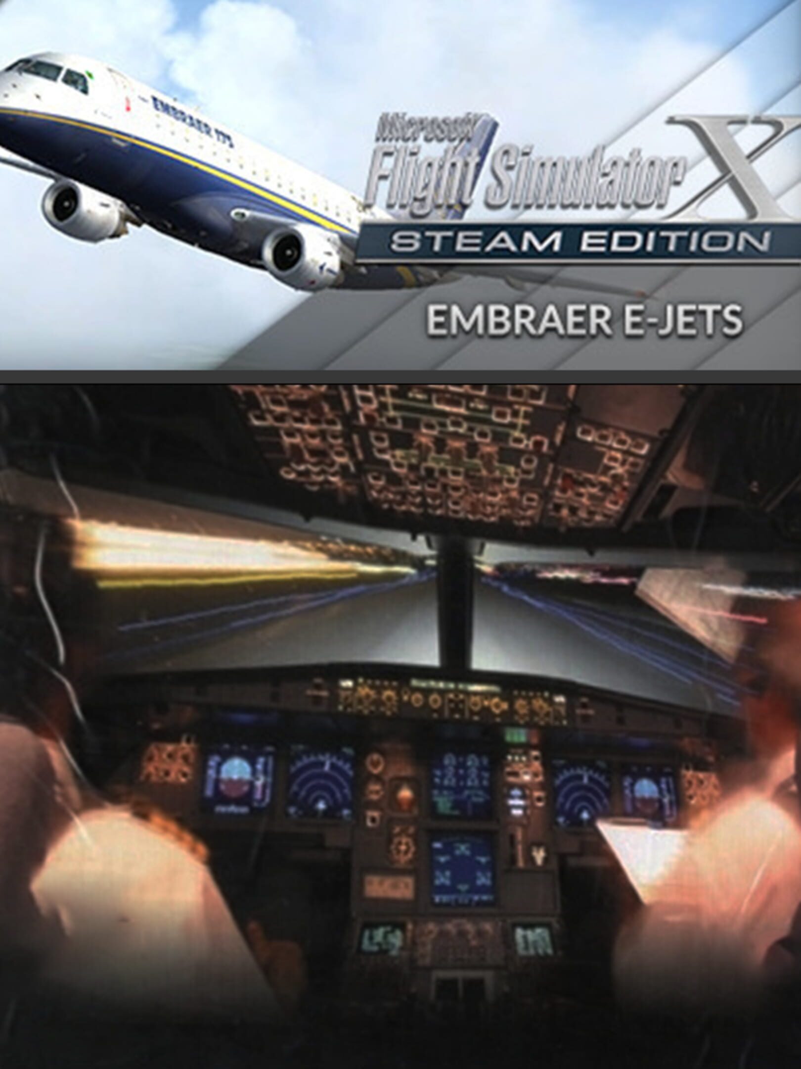 Microsoft Flight Simulator X: Steam Edition - Embraer E-Jets 175 & 195 cover