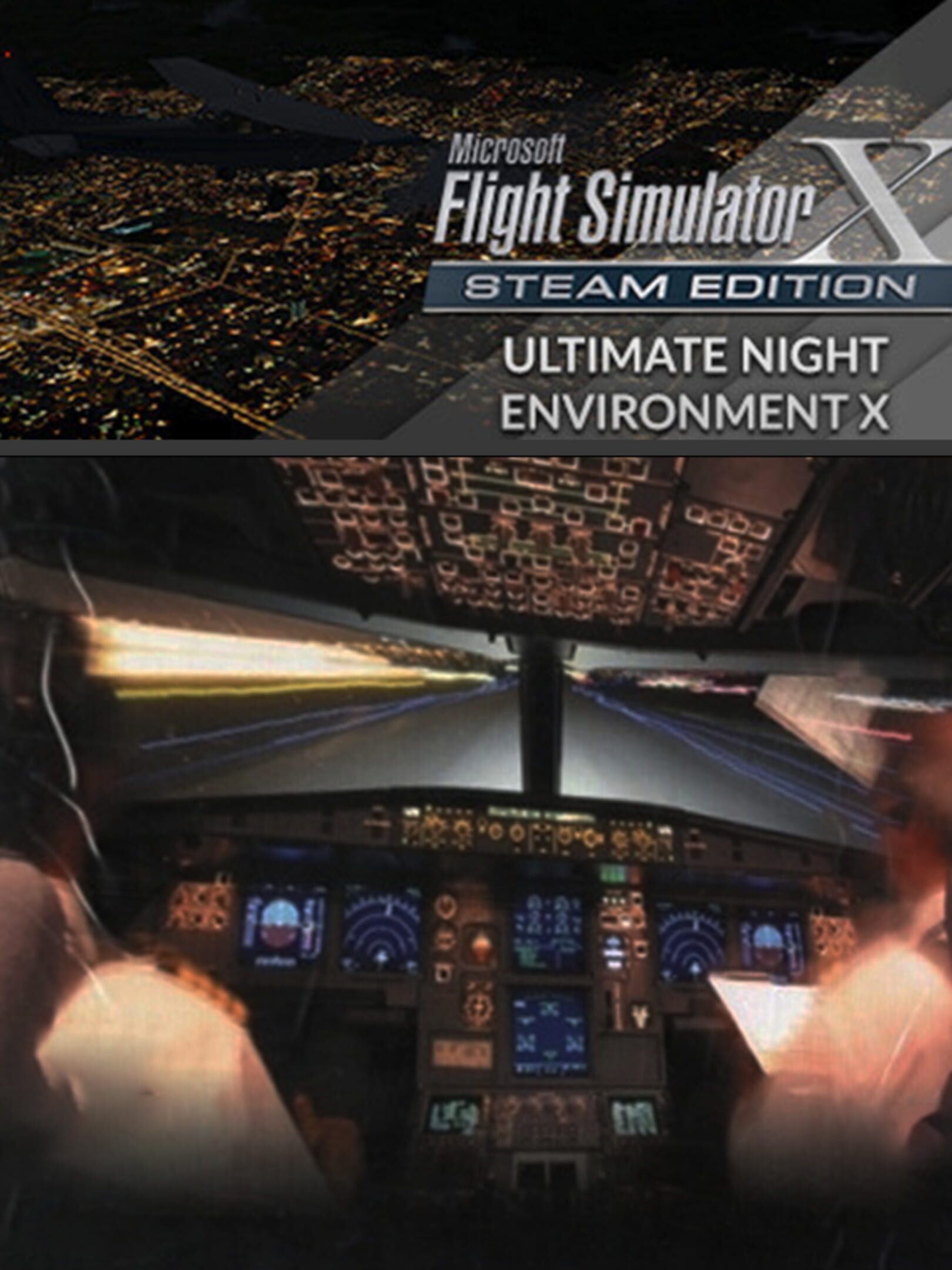 Microsoft Flight Simulator X: Steam Edition - Ultimate Night Environment X cover