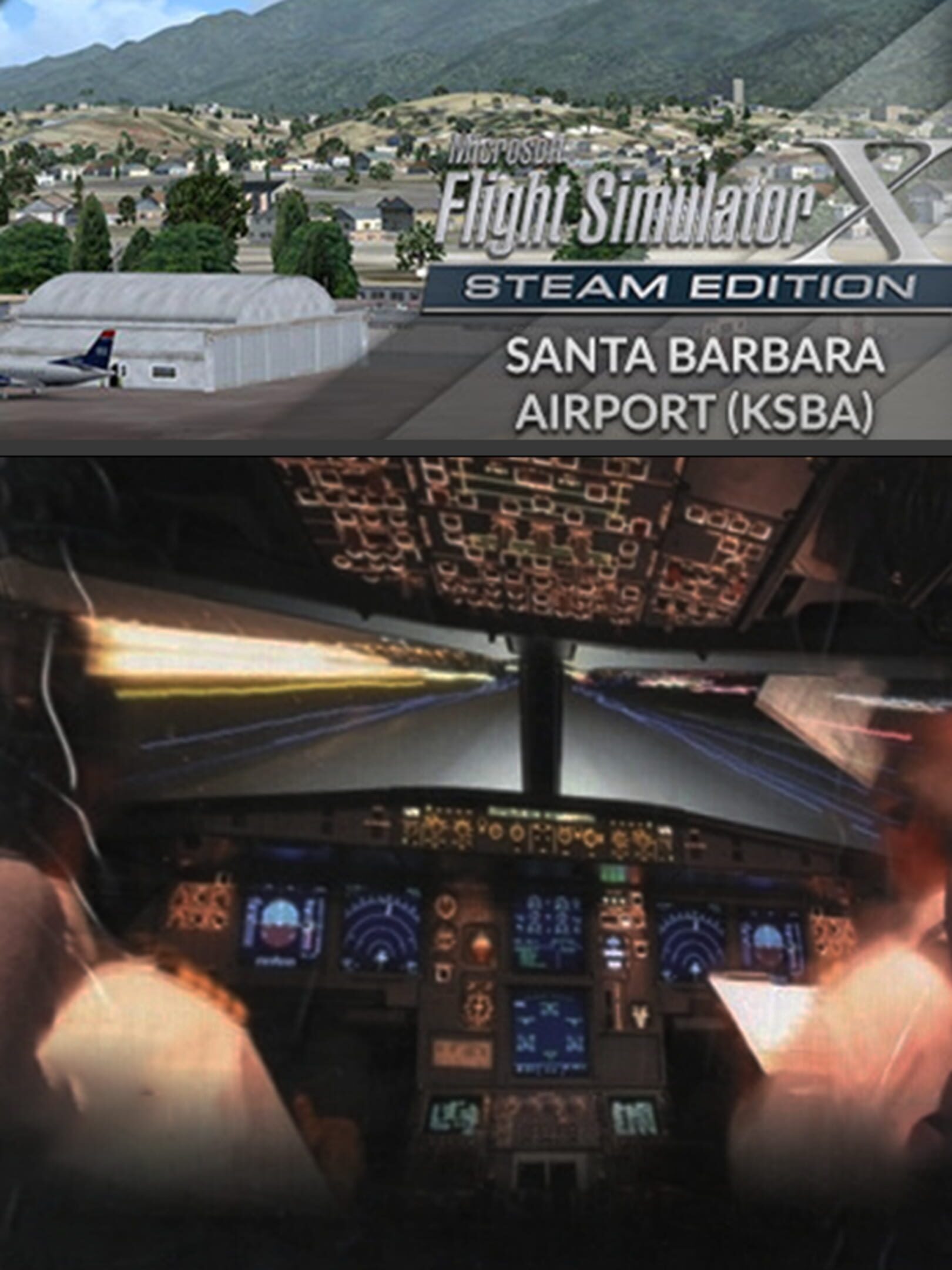 Microsoft Flight Simulator X: Steam Edition - Santa Barbara Airport (KSBA) cover