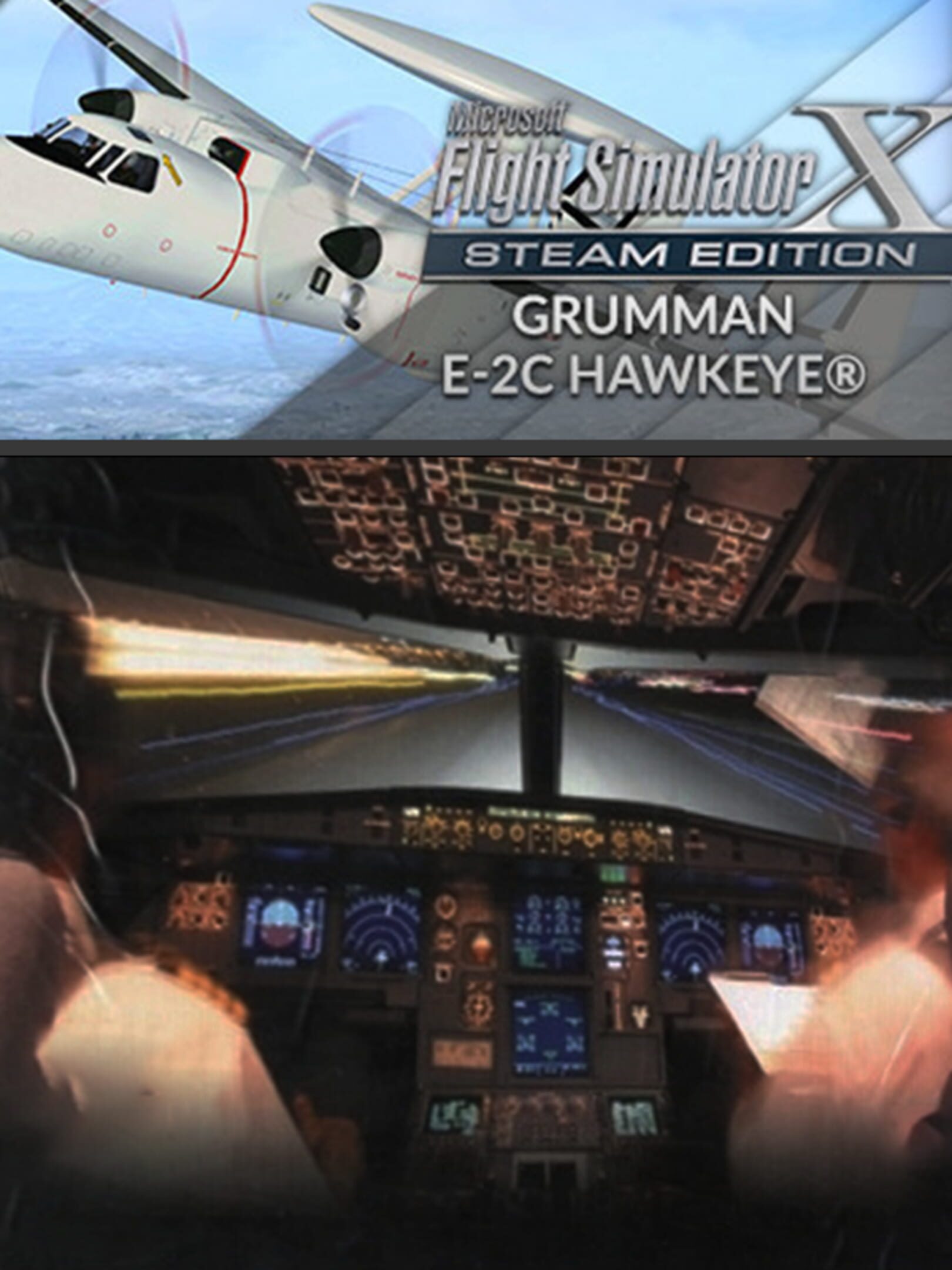 Microsoft Flight Simulator X: Steam Edition - Grumman E-2C Hawkeye cover