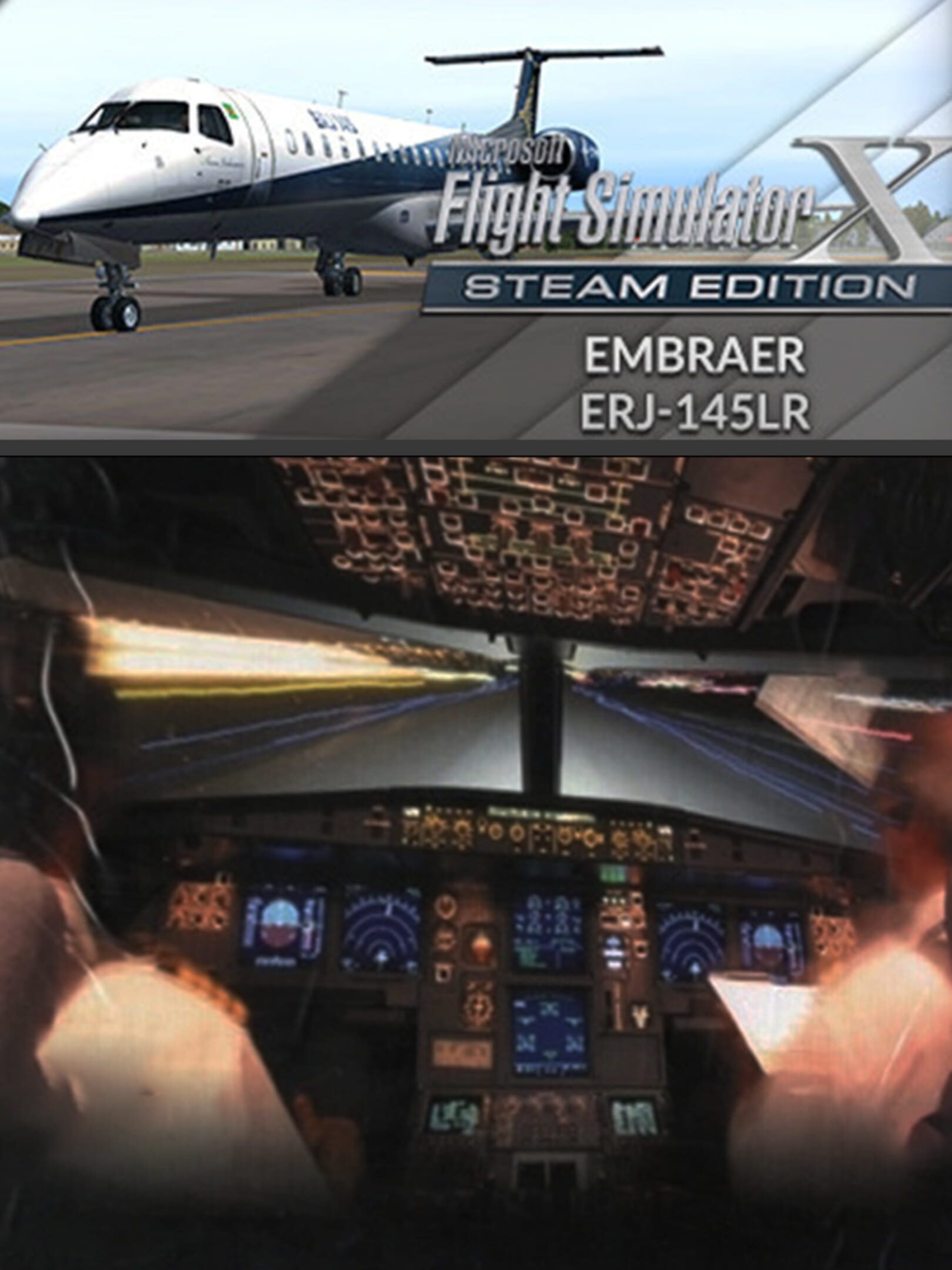 Microsoft Flight Simulator X: Steam Edition - Embraer ERJ 145LR cover