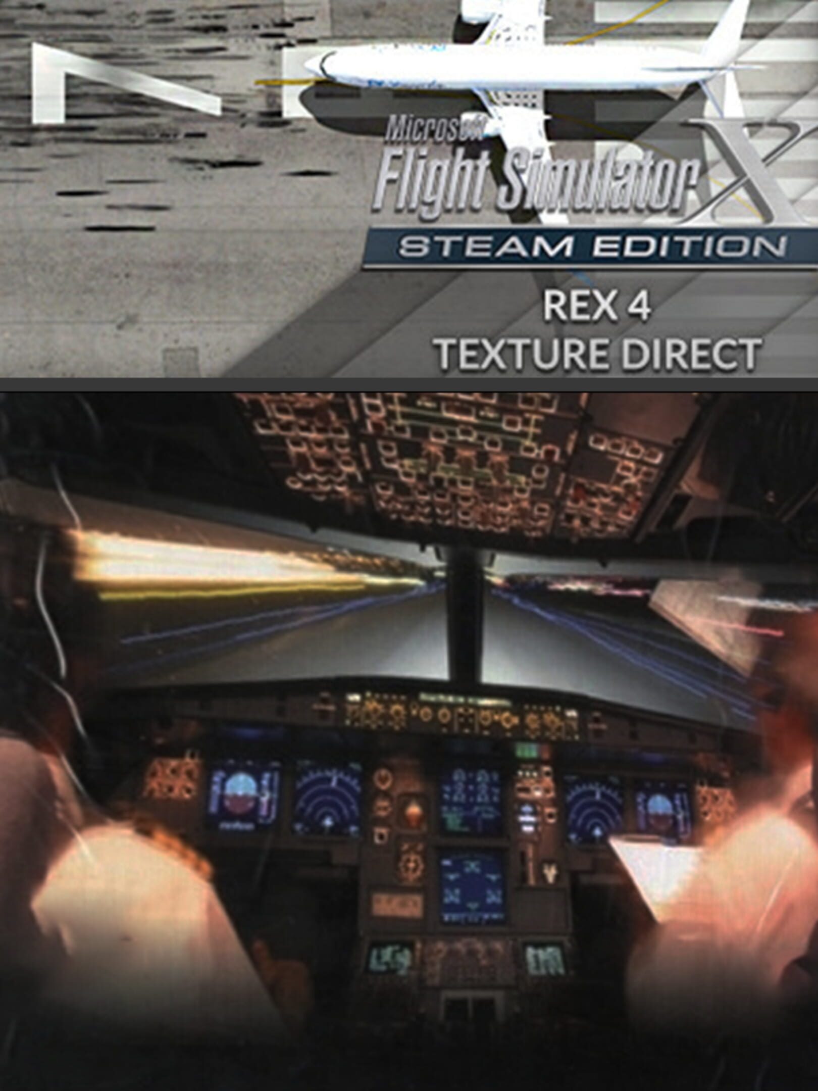 Microsoft Flight Simulator X: Steam Edition - REX 4 Texture Direct Enhanced Edition cover