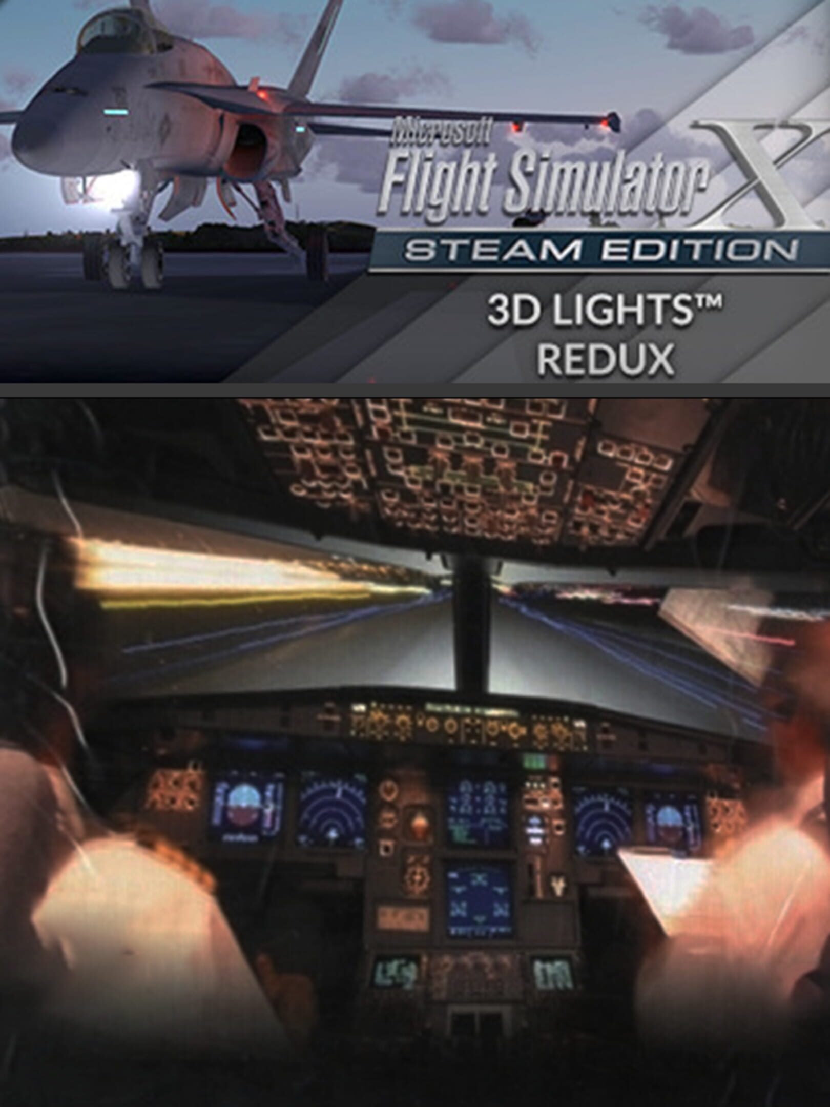 Microsoft Flight Simulator X: Steam Edition - 3D Lights Redux cover