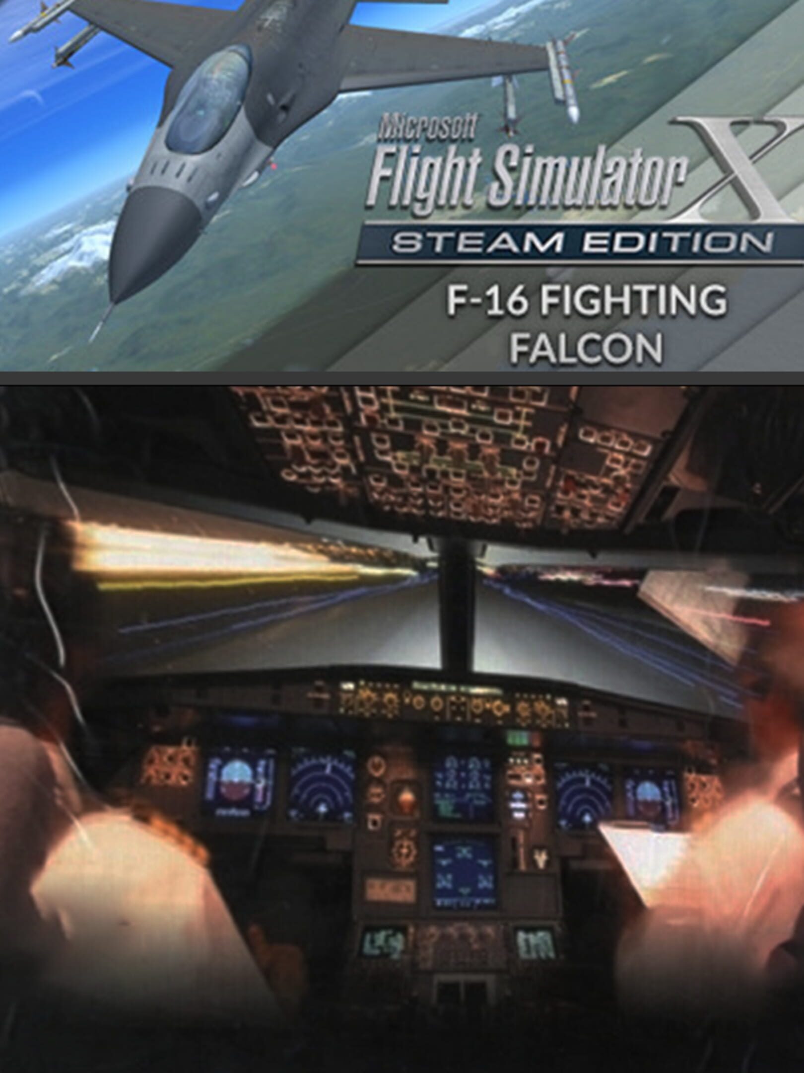 Microsoft Flight Simulator X: Steam Edition - F-16 Fighting Falcon cover