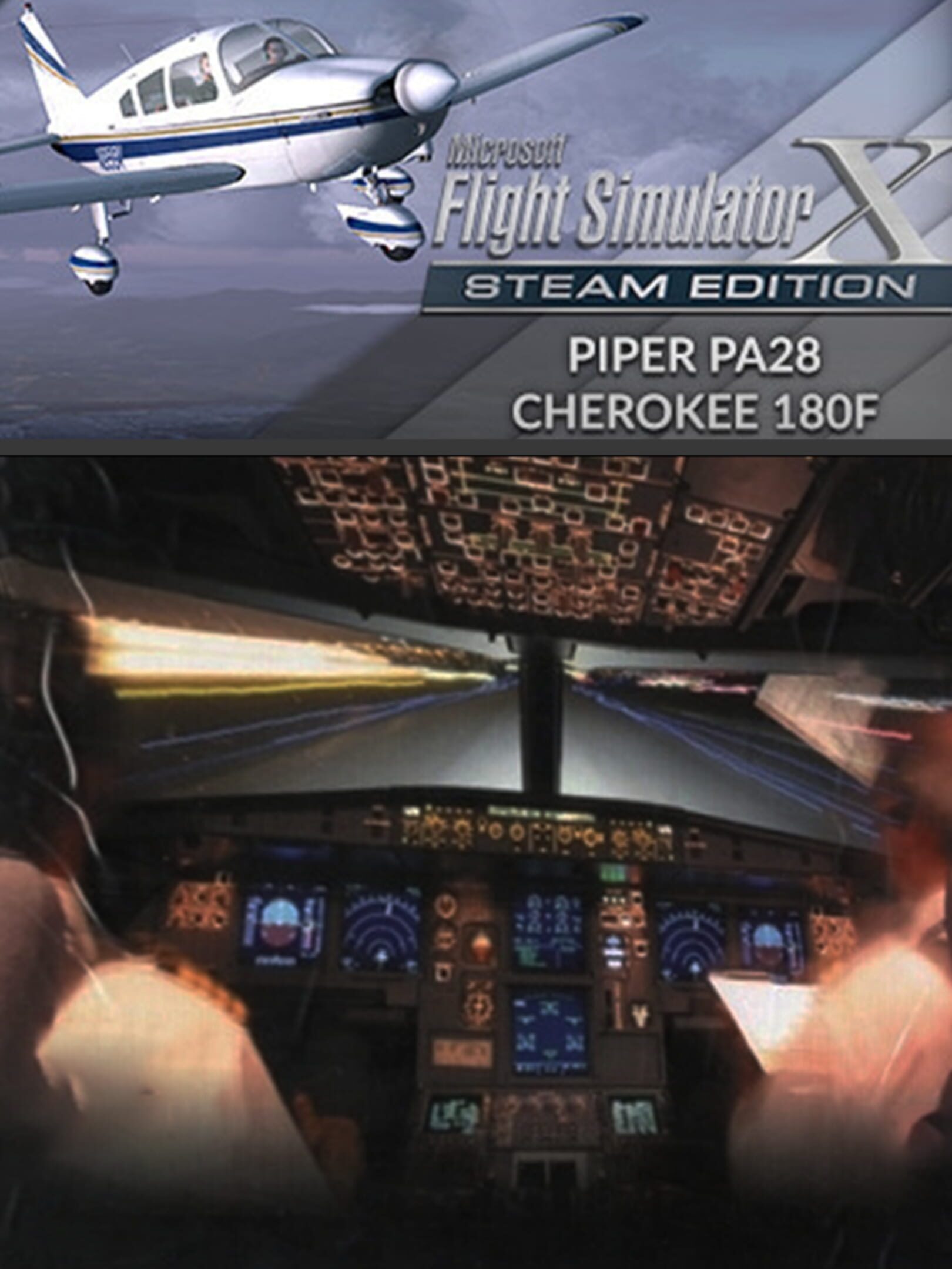 Microsoft Flight Simulator X: Steam Edition - Piper PA28 Cherokee 180F cover