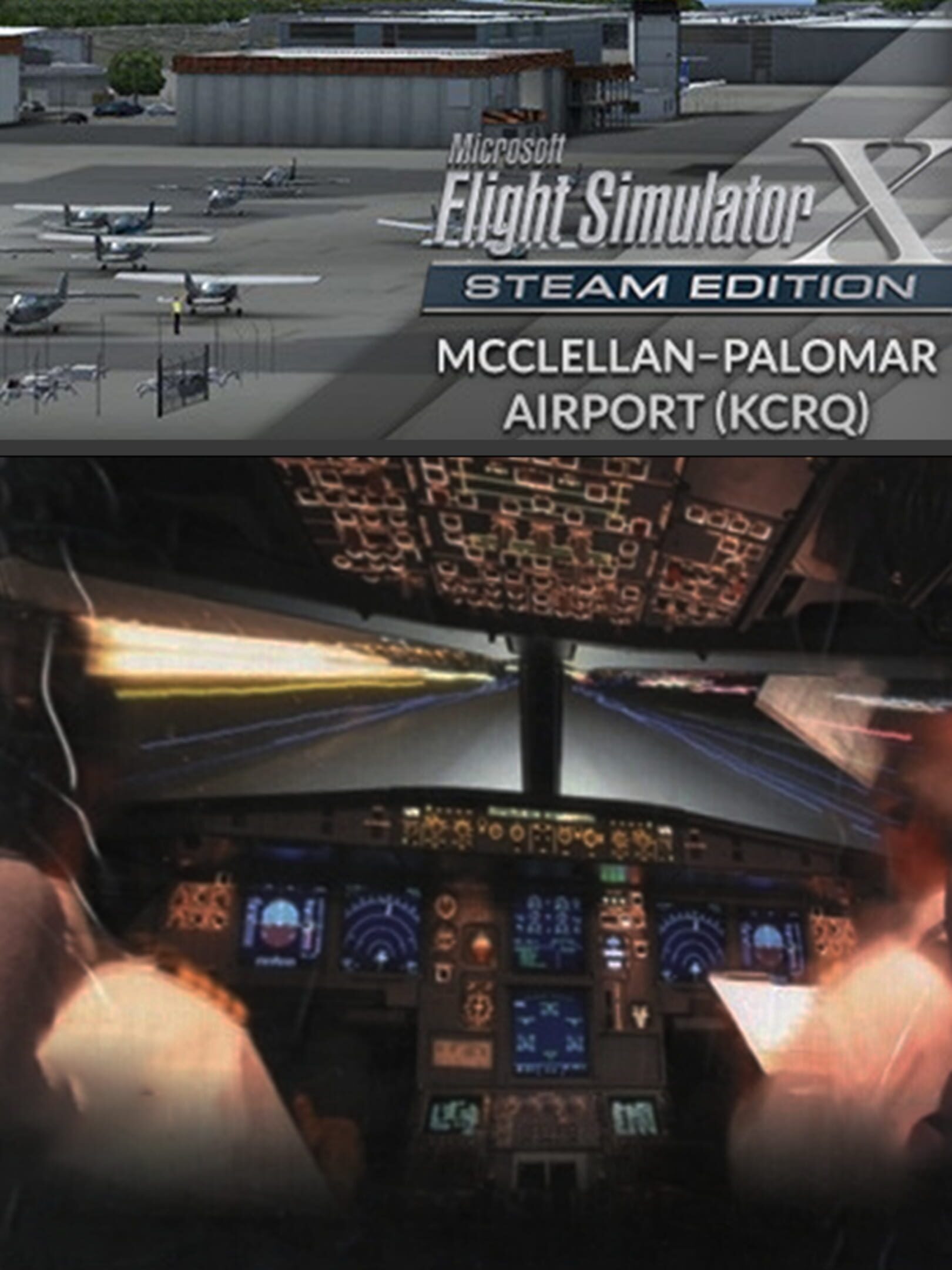 Microsoft Flight Simulator X: Steam Edition - McClellan-Palomar Airport (KCRQ) cover