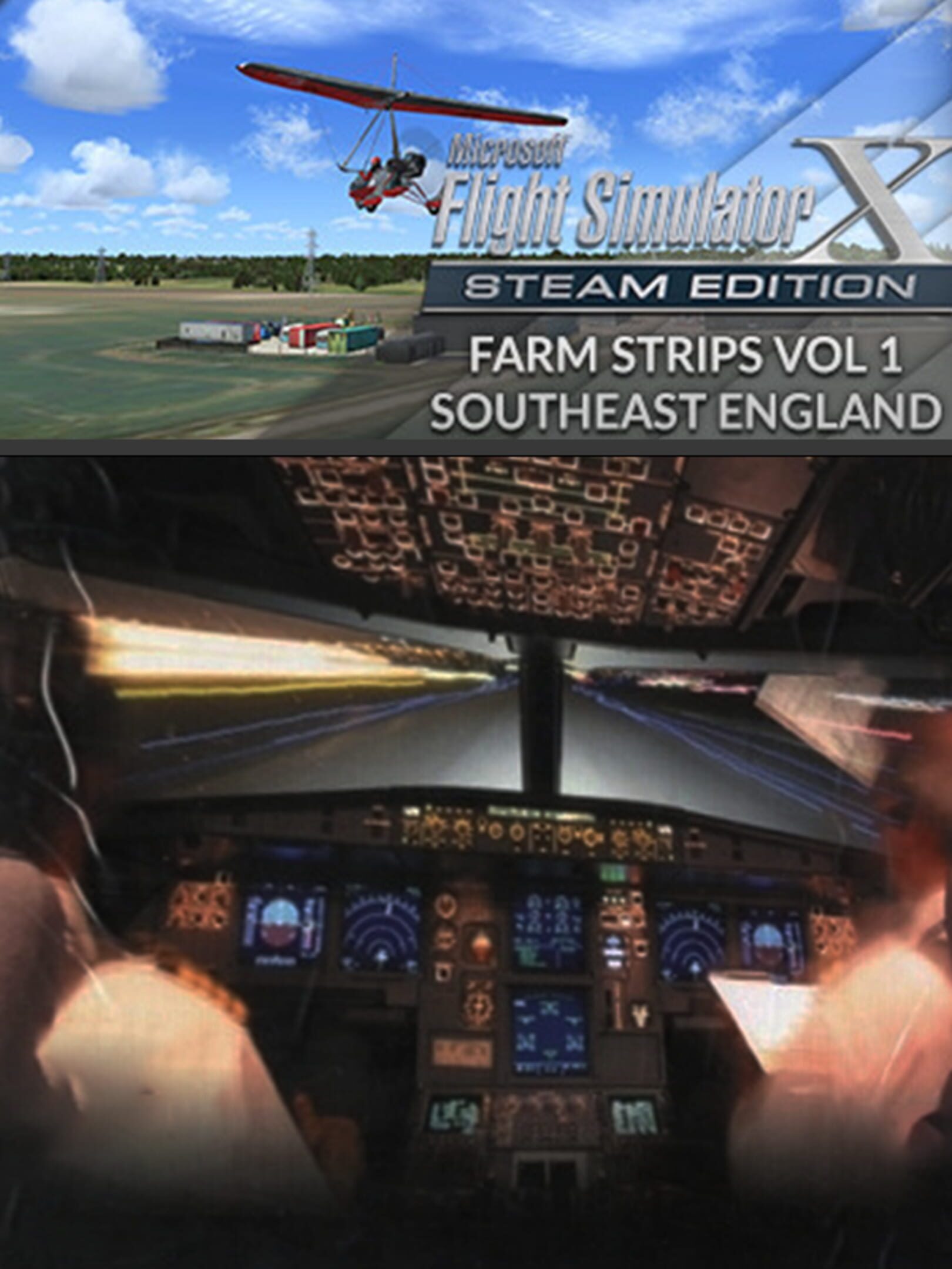Microsoft Flight Simulator X: Steam Edition - Farm Strips Volume 1: South East England cover