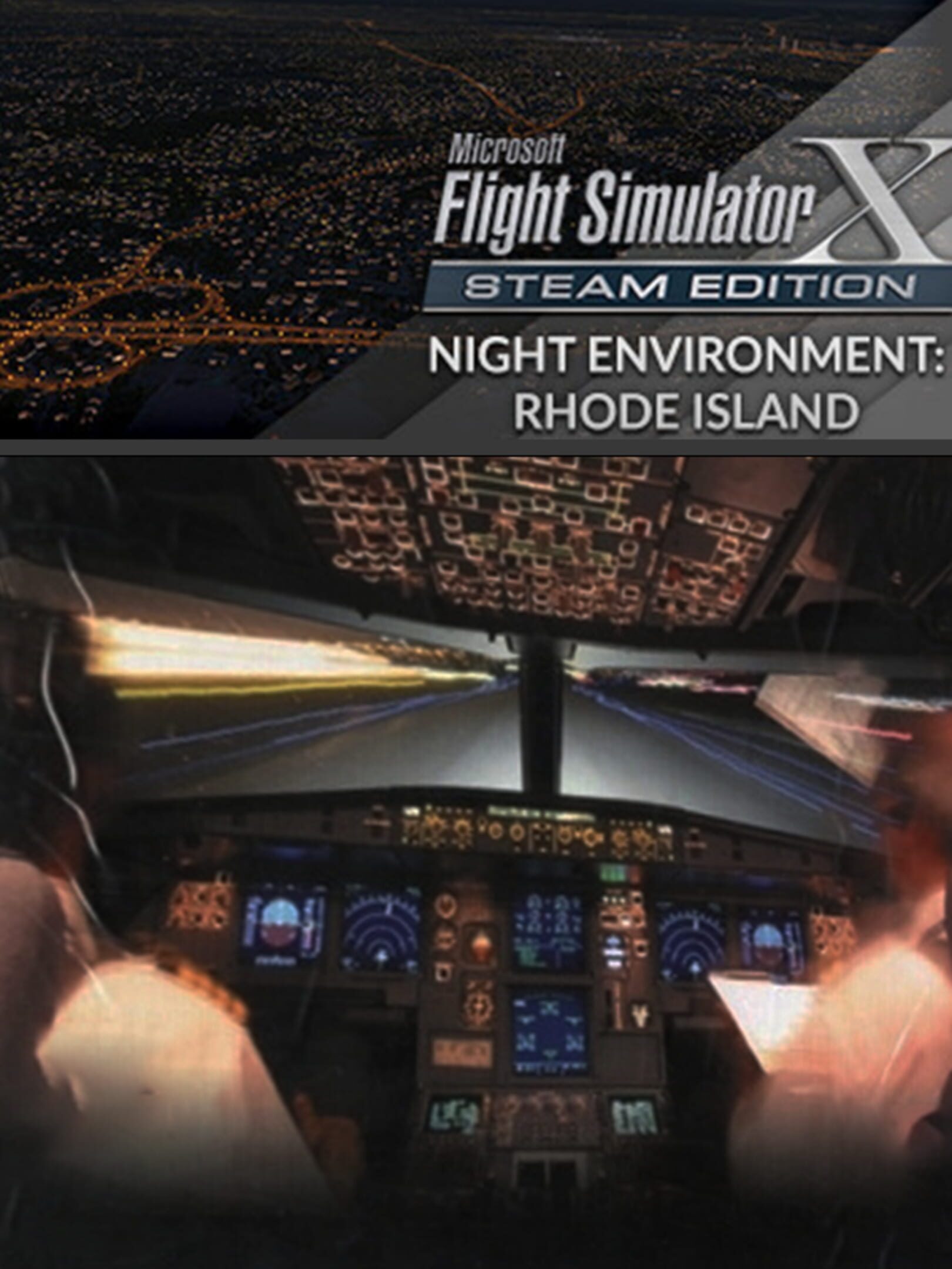 Microsoft Flight Simulator X: Steam Edition - Night Environment: Rhode Island cover
