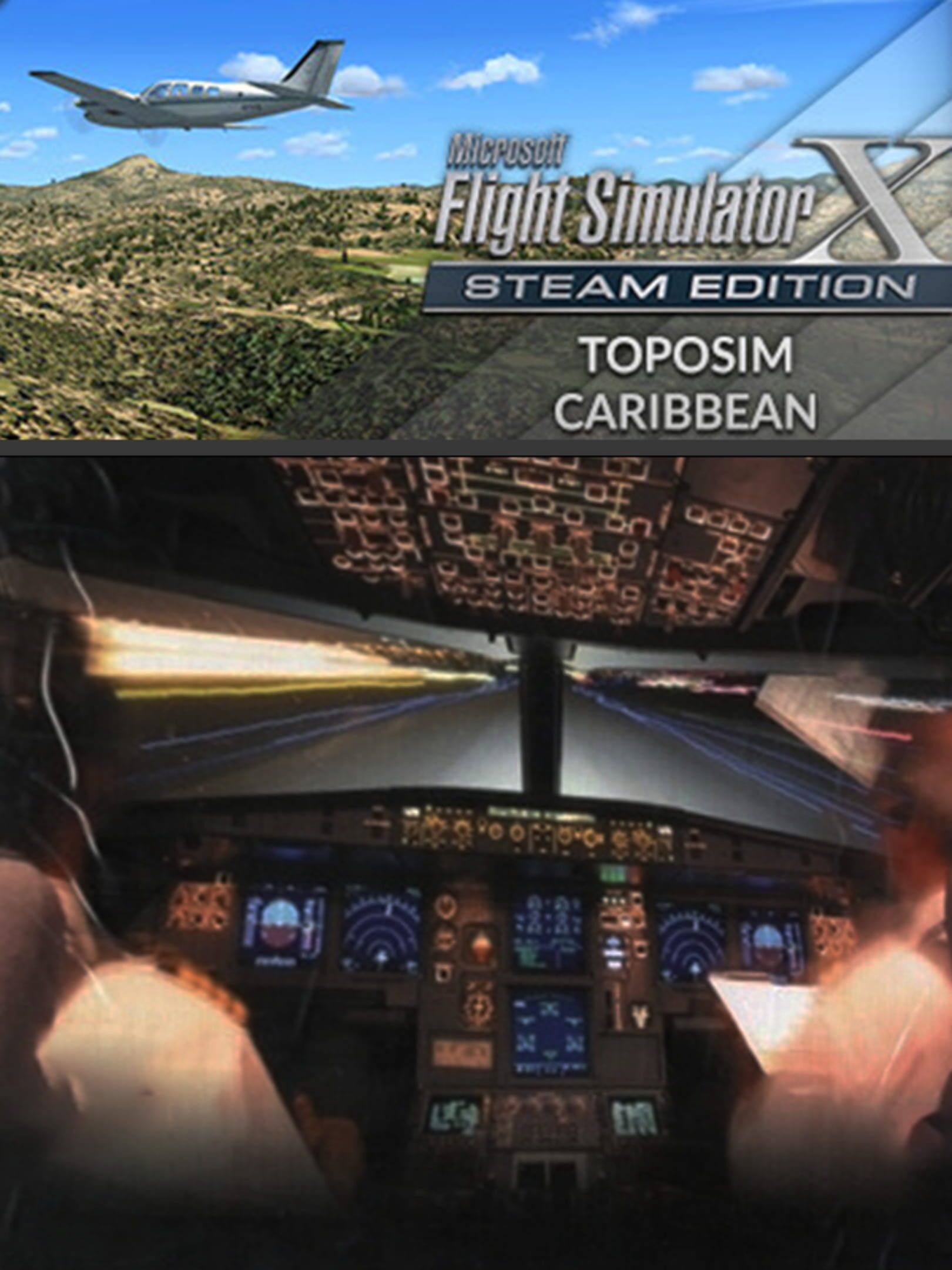 Microsoft Flight Simulator X: Steam Edition - Toposim Caribbean cover