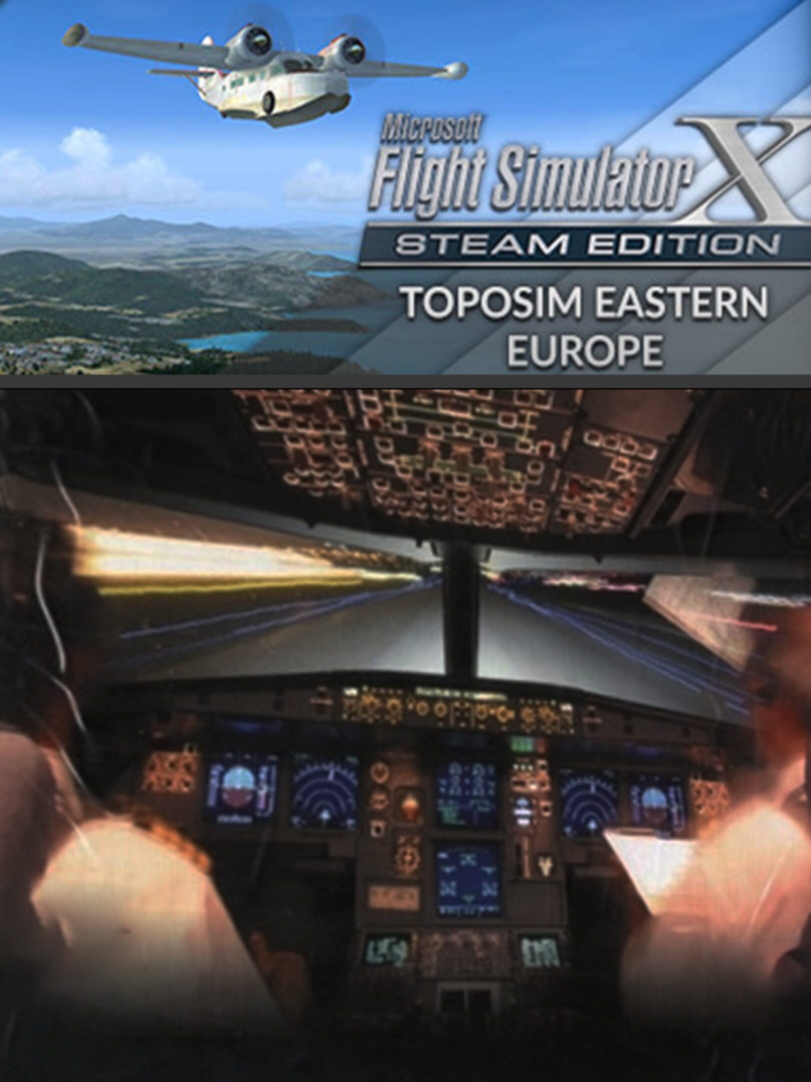 Microsoft Flight Simulator X: Steam Edition - Toposim Eastern Europe cover
