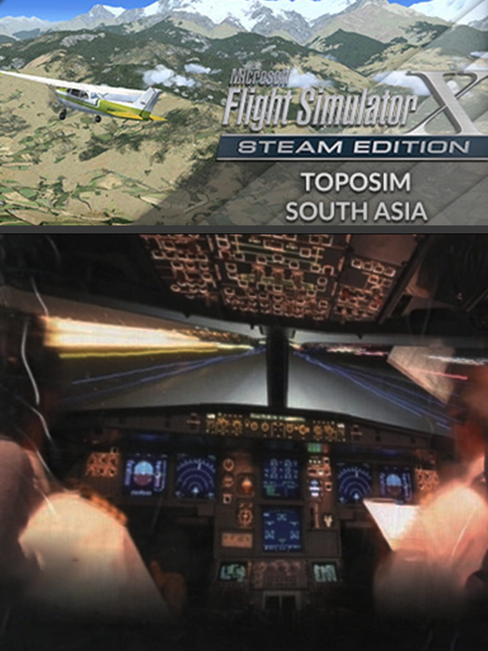Microsoft Flight Simulator X: Steam Edition - Toposim South Asia cover