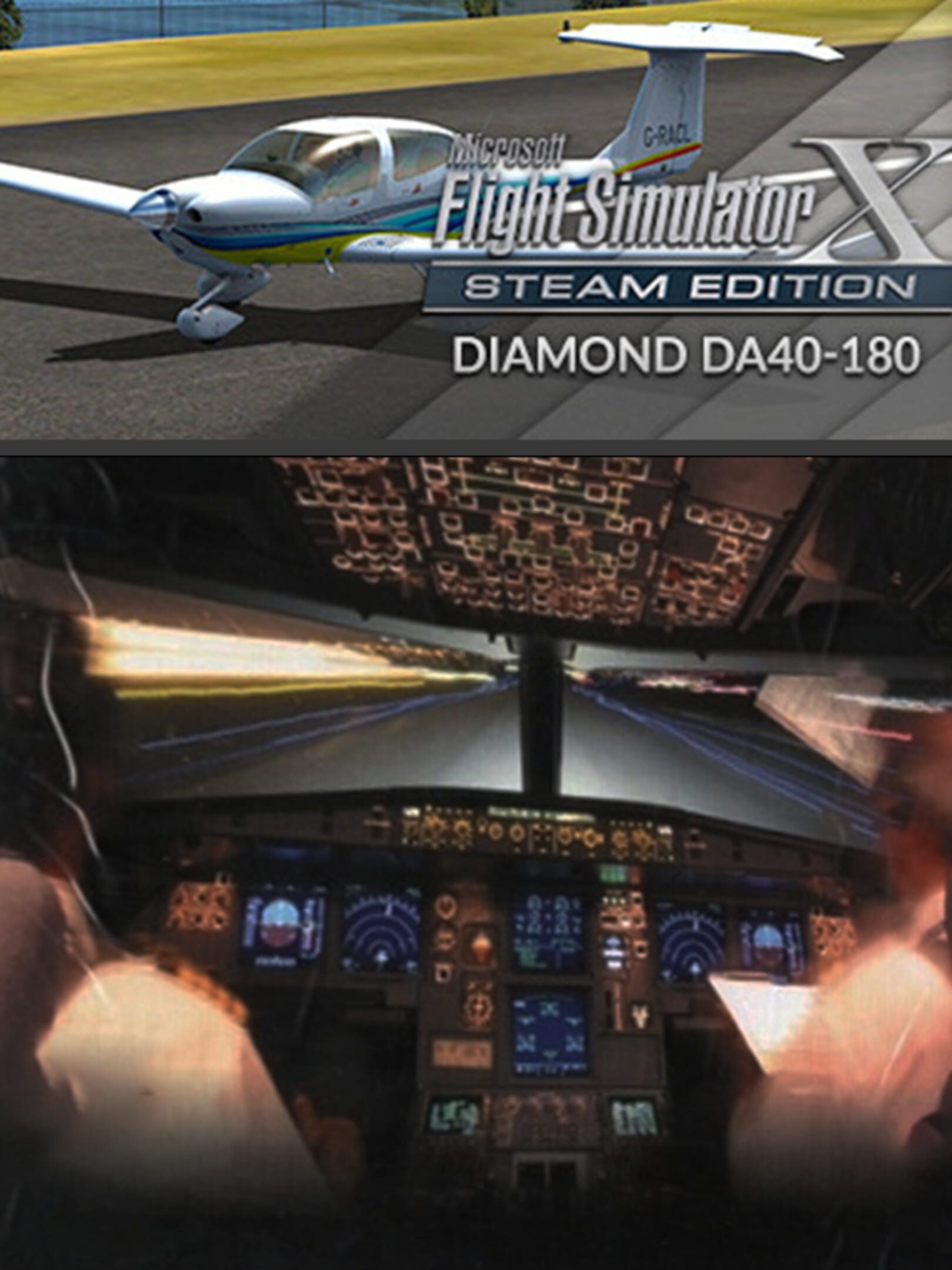 Microsoft Flight Simulator X: Steam Edition - Diamond DA40-180 cover