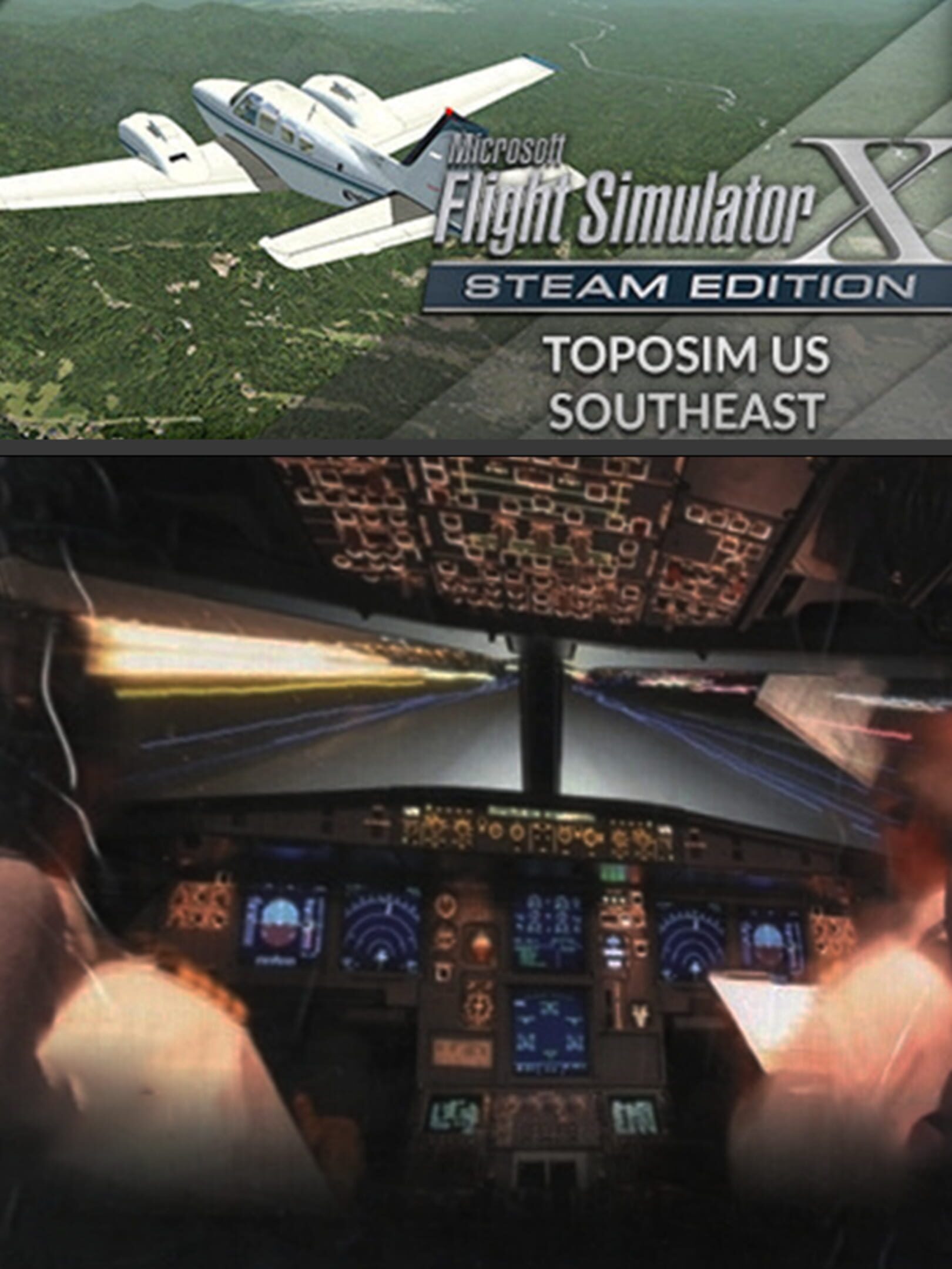 Microsoft Flight Simulator X: Steam Edition - Toposim US Southeast cover
