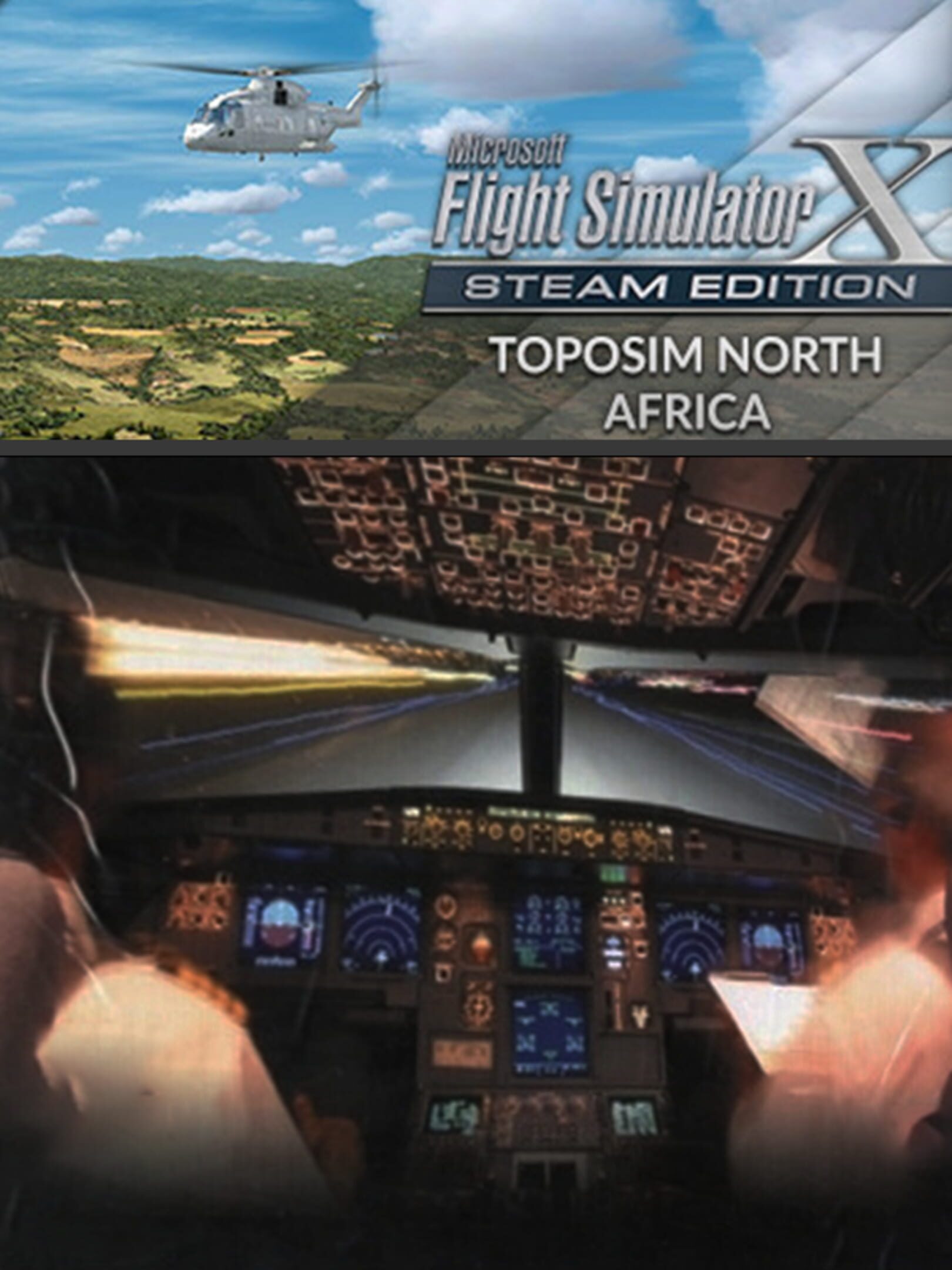 Microsoft Flight Simulator X: Steam Edition - Toposim North Africa cover