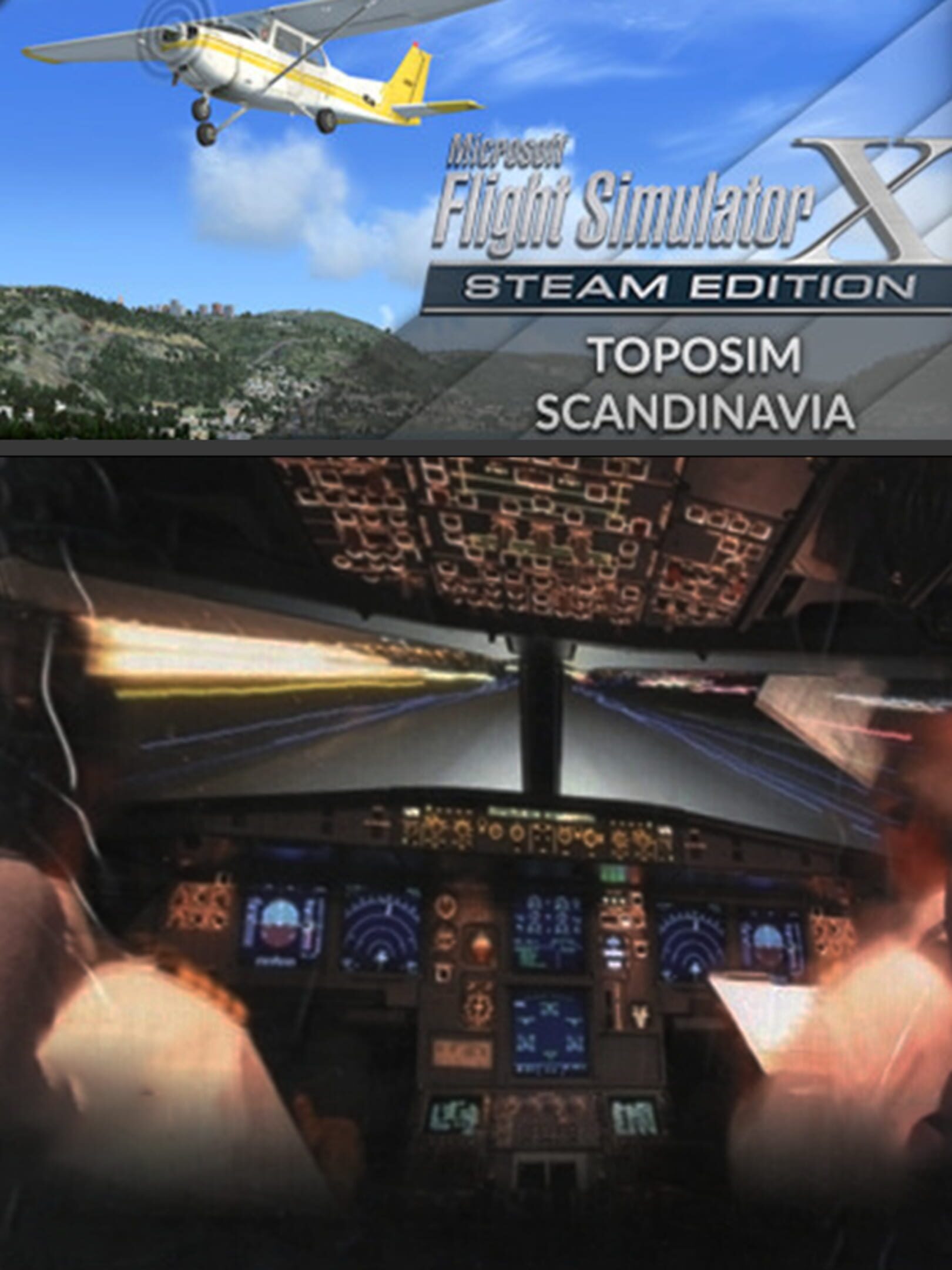 Microsoft Flight Simulator X: Steam Edition - Toposim Scandinavia cover